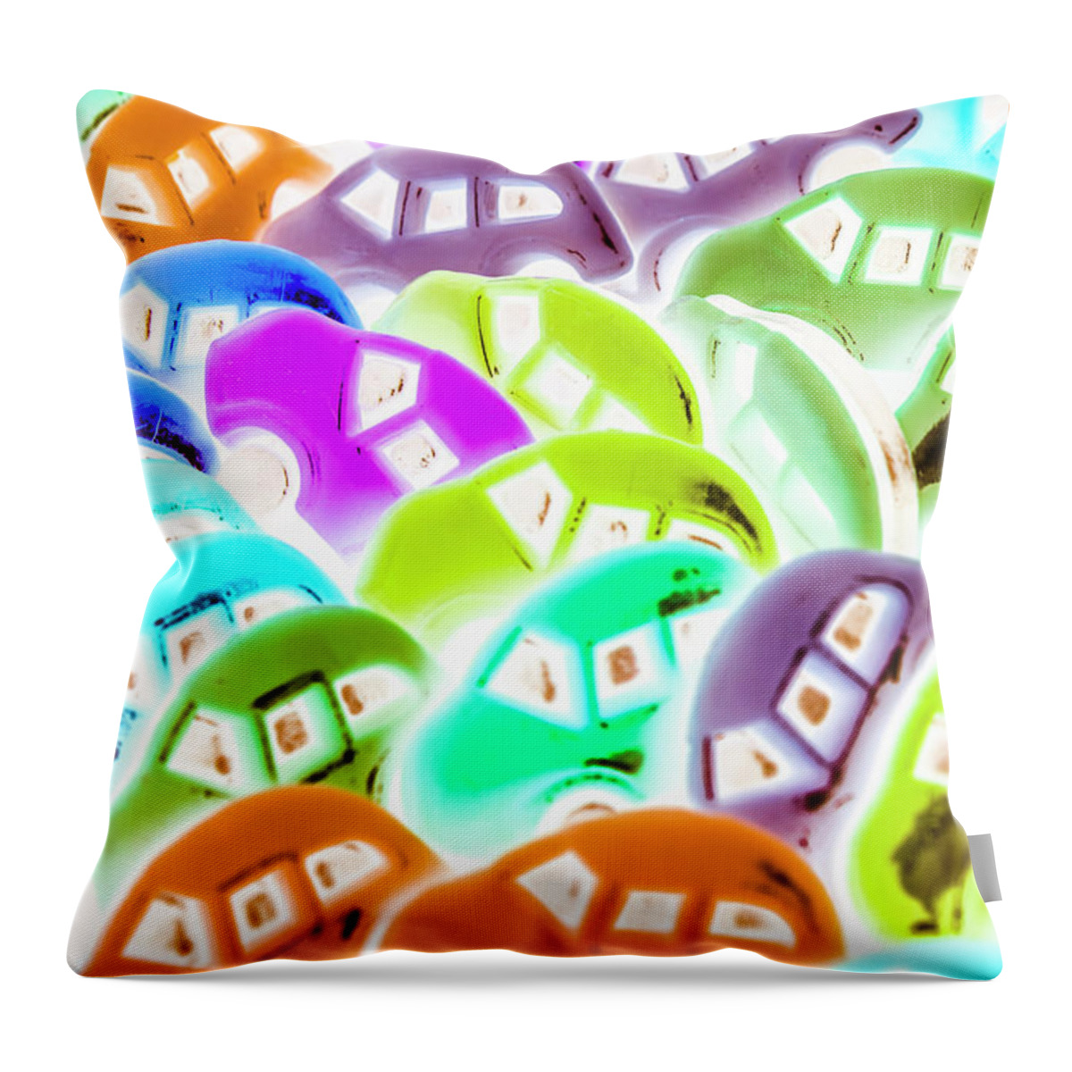 Cars Throw Pillow featuring the photograph Bumper to bumper by Jorgo Photography
