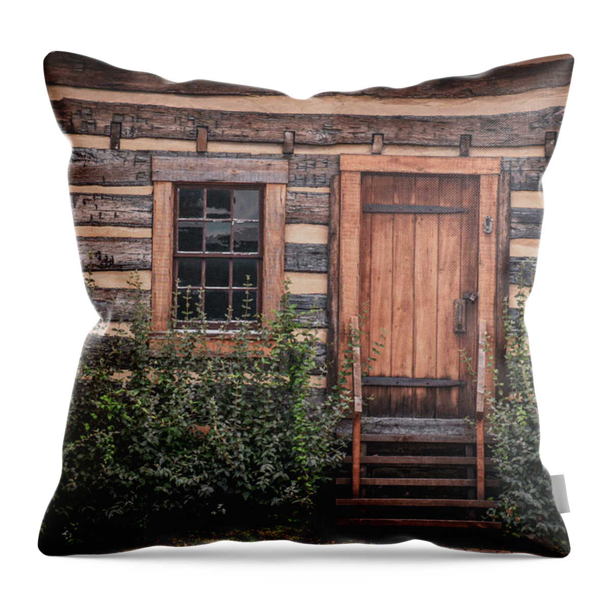 Cabin Throw Pillow featuring the photograph Cabin by Michelle Wittensoldner
