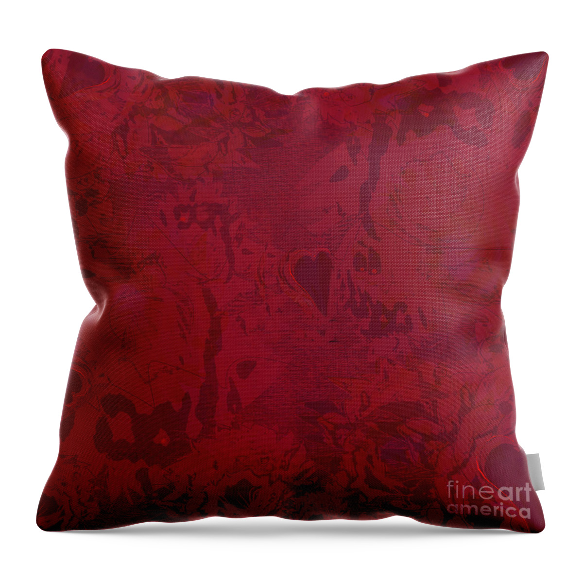 Square Throw Pillow featuring the mixed media Cactus Flower of the Brave Heart by Zsanan Studio
