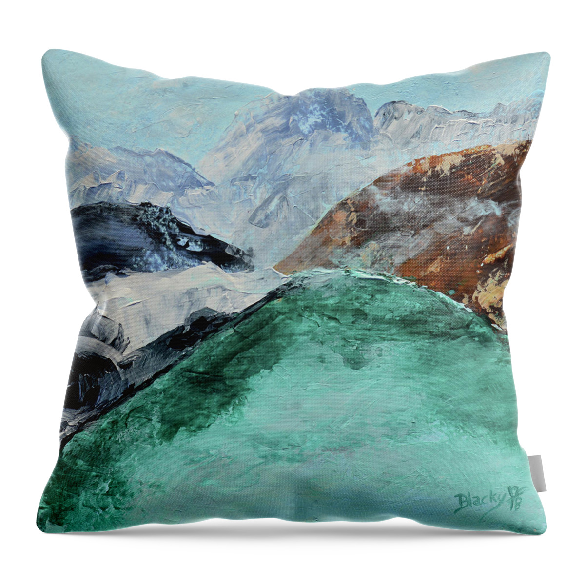 Canada Throw Pillow featuring the painting Canadian Dream by Donna Blackhall
