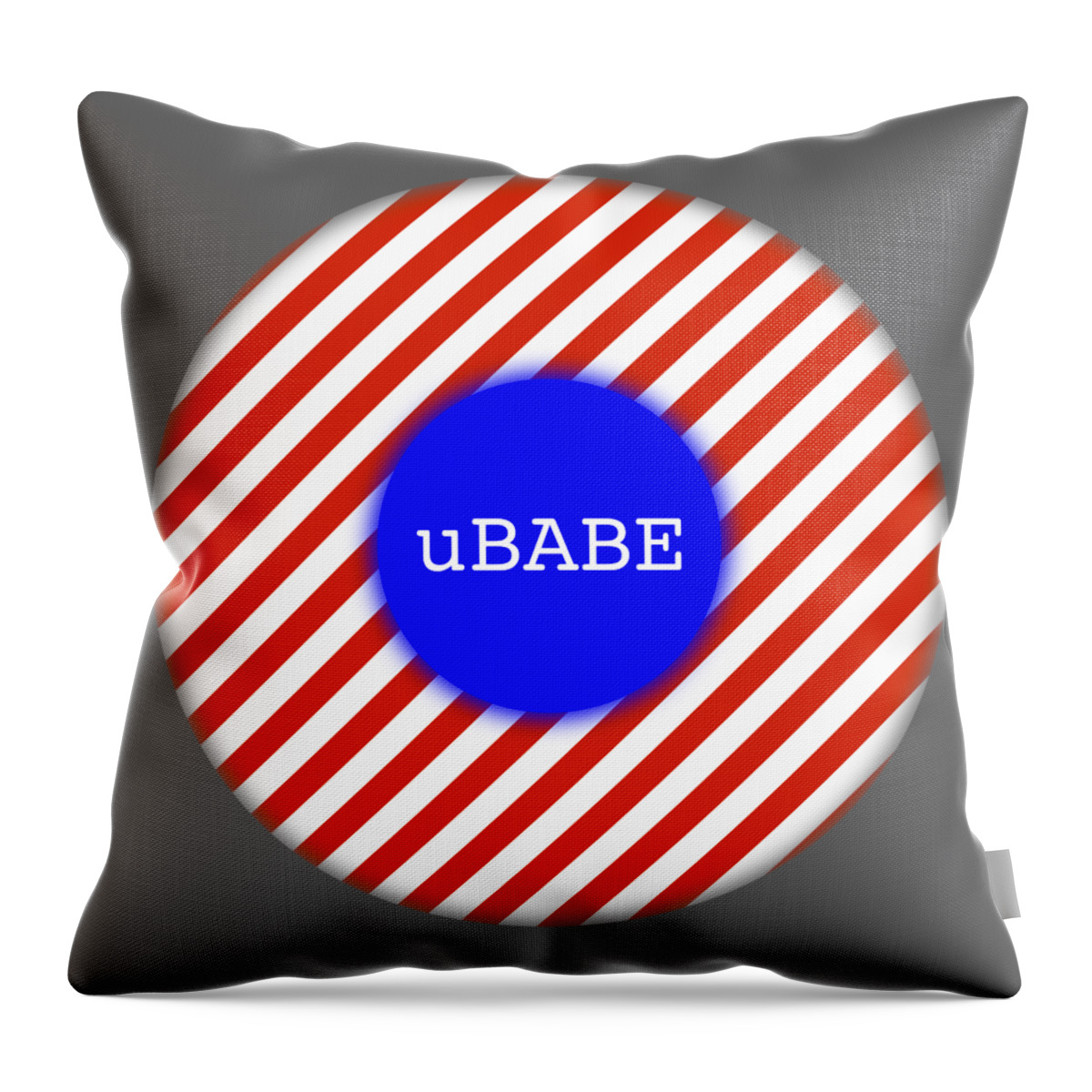Ubabe Mint Throw Pillow featuring the digital art Candy by Ubabe Style