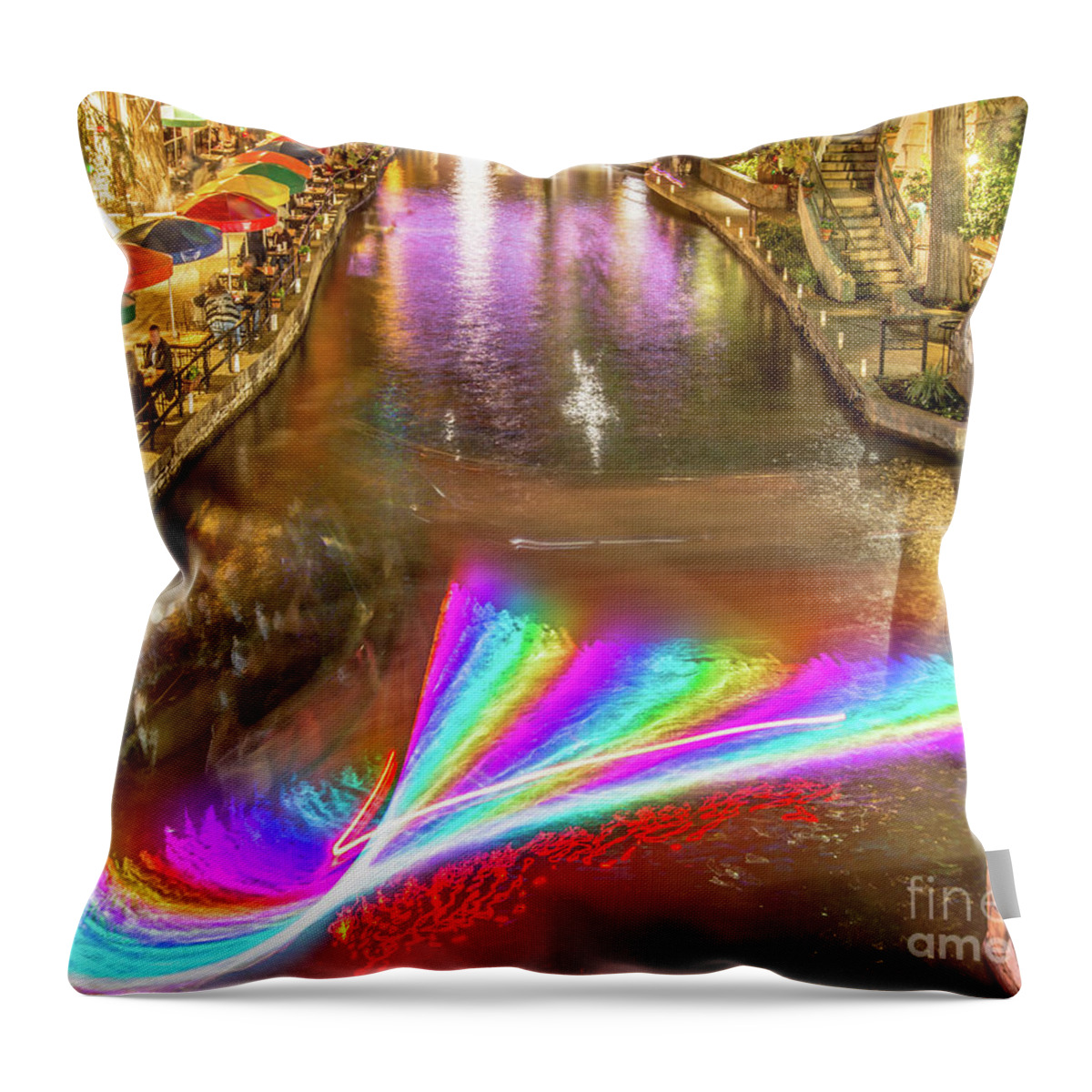 Casa Rio Prism Throw Pillow featuring the photograph Casa Rio Prism by Michael Tidwell