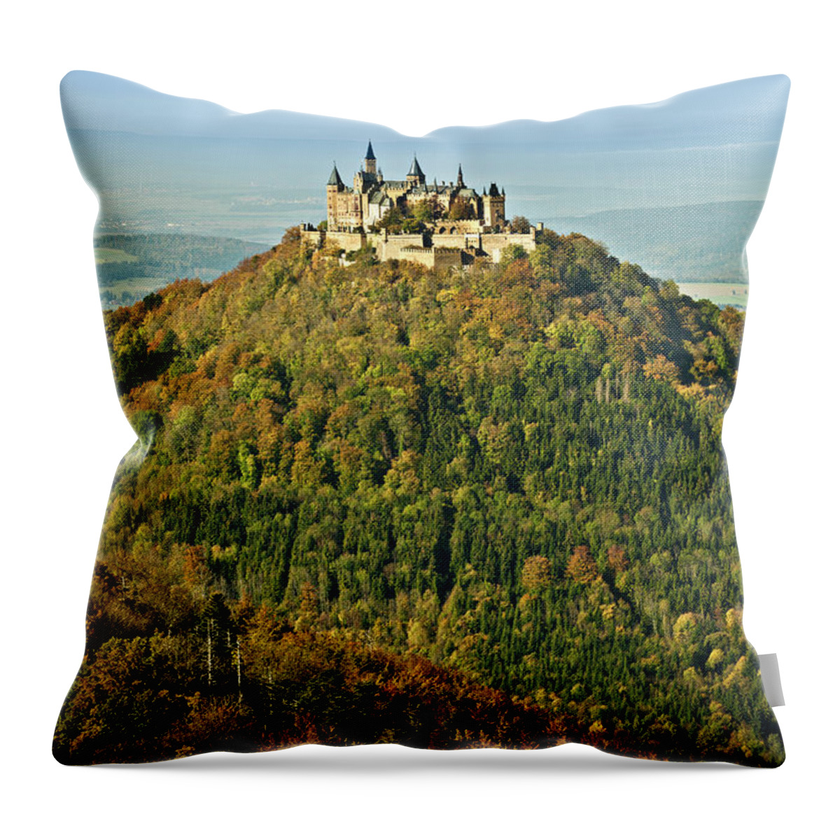 Arch Throw Pillow featuring the photograph Castle Hohenzollern, Germany by 35007