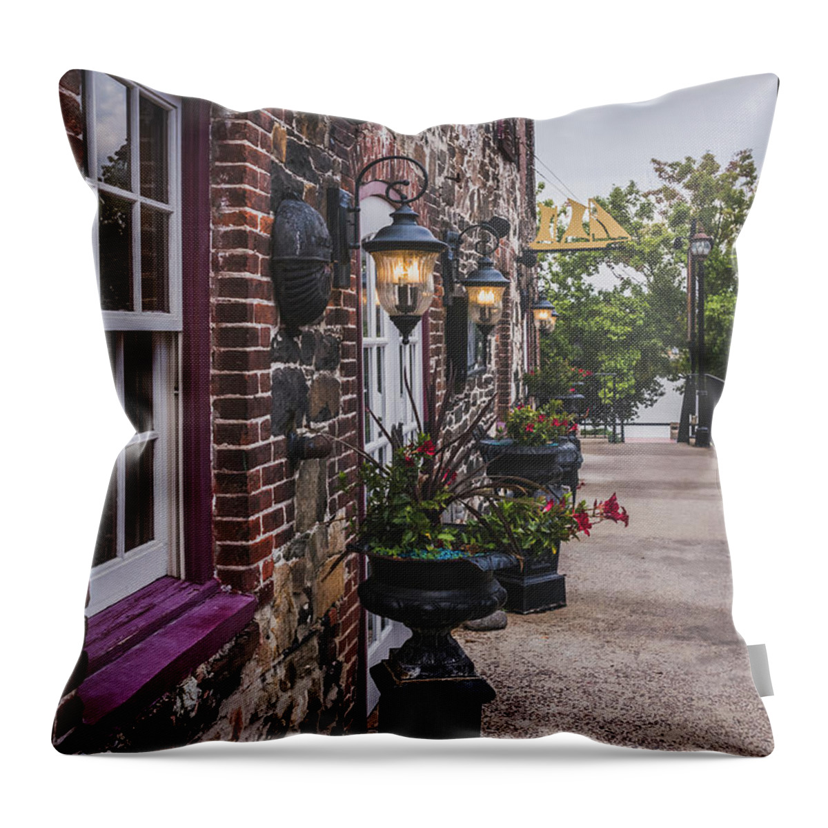 Chart House Throw Pillow featuring the photograph Chart House by Rebekah Zivicki