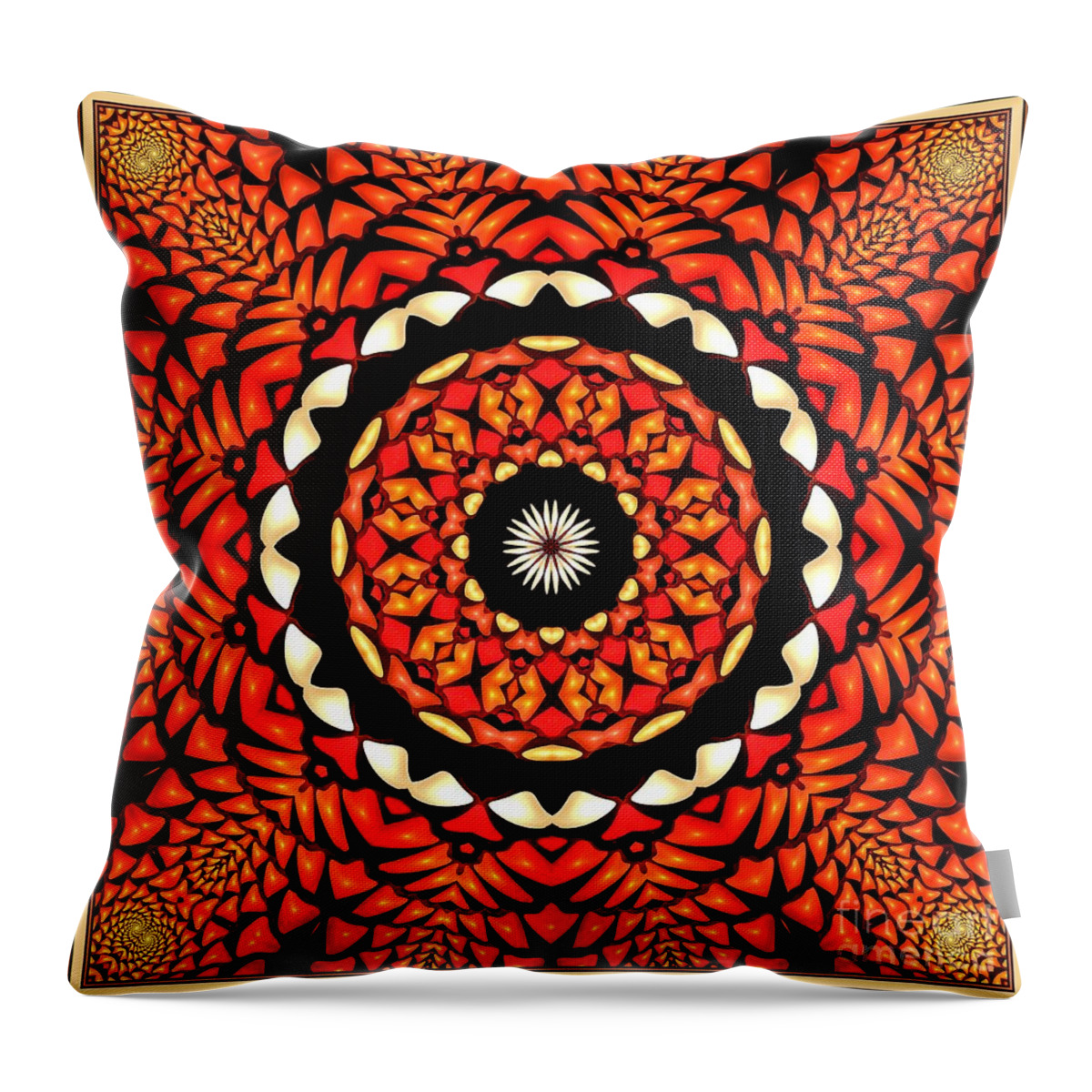  Throw Pillow featuring the digital art Chiclets K12-45 by Doug Morgan