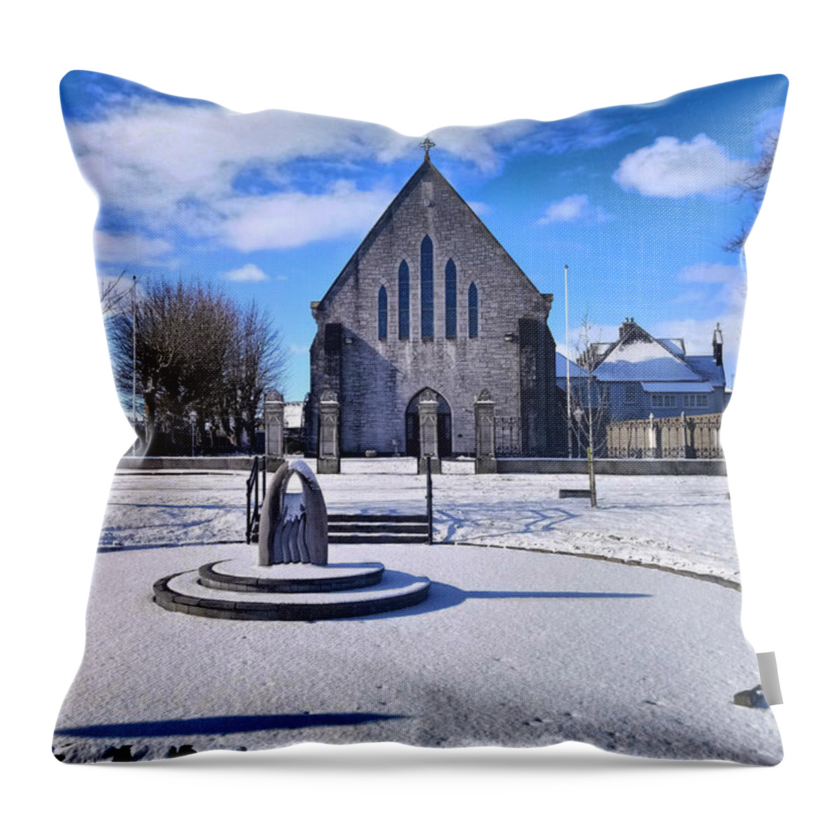 Church Of The Assumption Throw Pillow featuring the photograph Church of the Assumption, Mooncoin by Joe Cashin