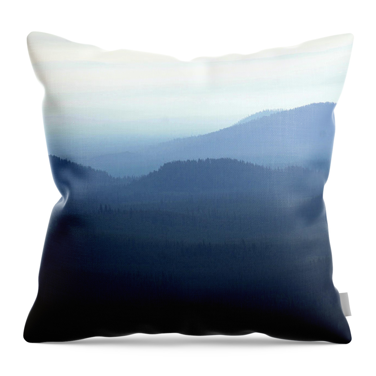 Aerial Throw Pillow featuring the photograph Cinder cones of volcanic eruptions by Steve Estvanik