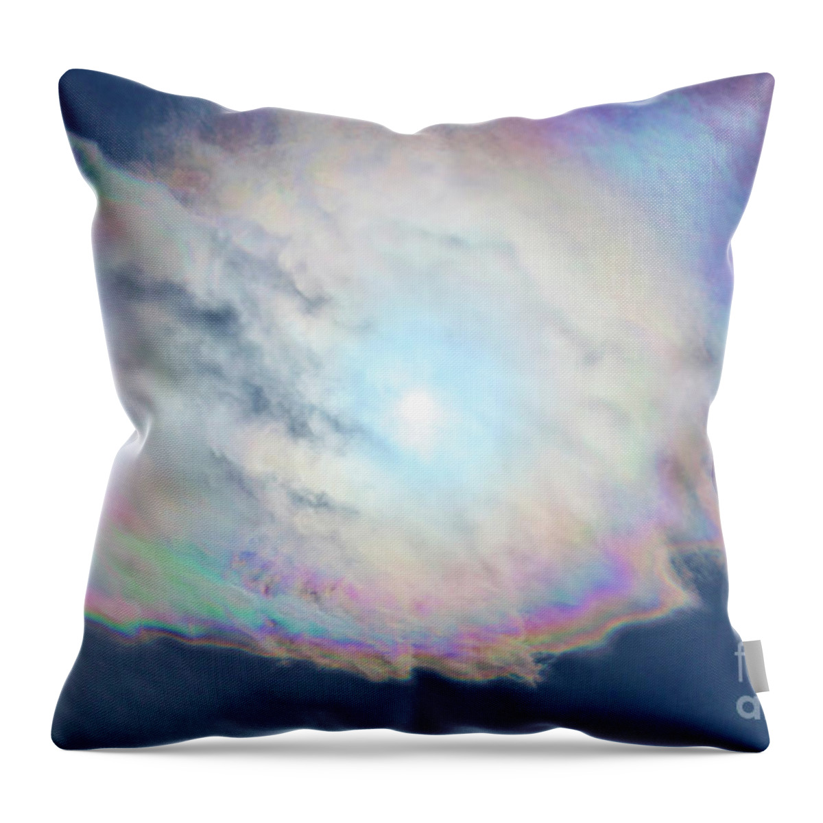 Anomaly Throw Pillow featuring the photograph Cloud Iridescence by Martin Konopacki
