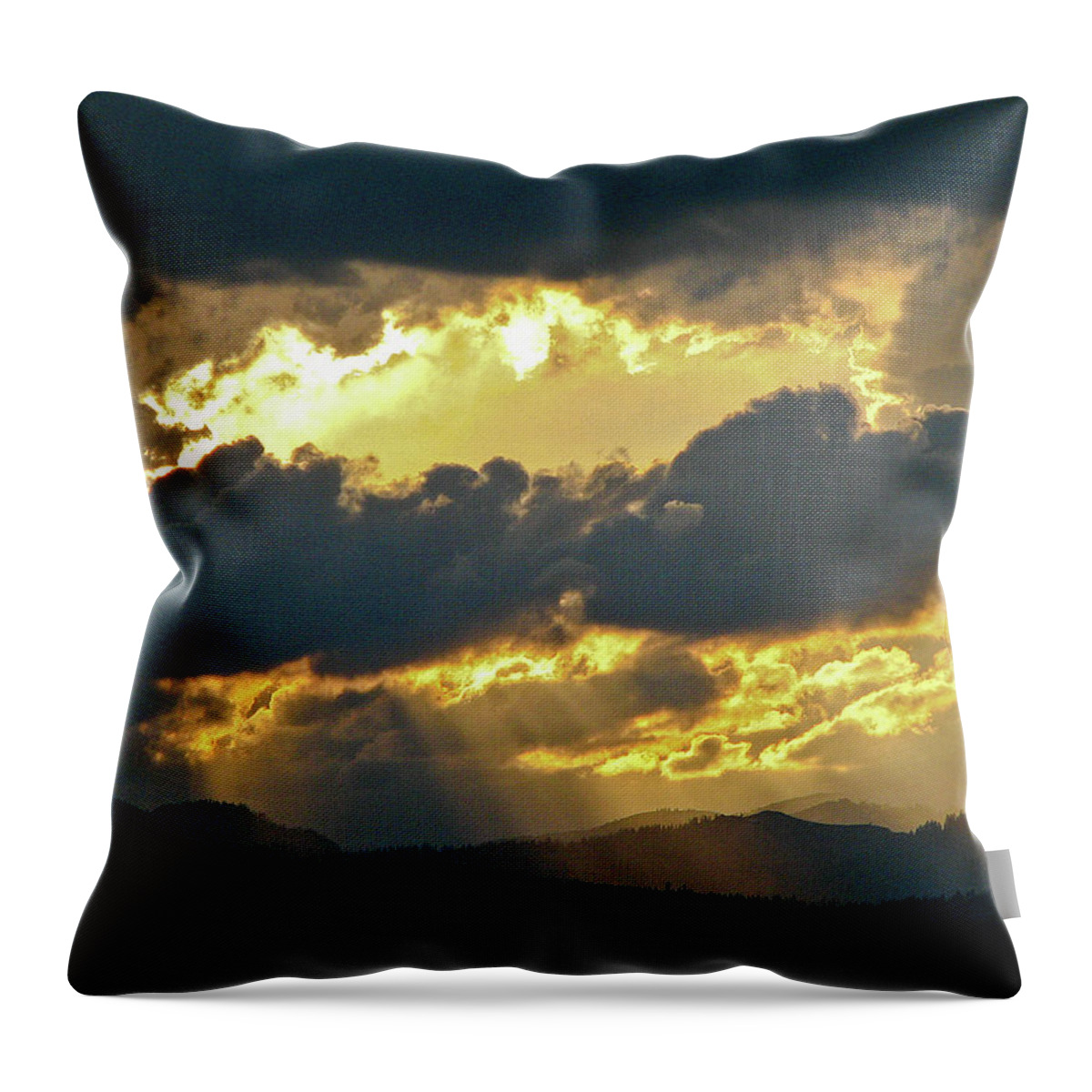 Storm Clouds Throw Pillow featuring the photograph Clouds #3 by Neil Pankler