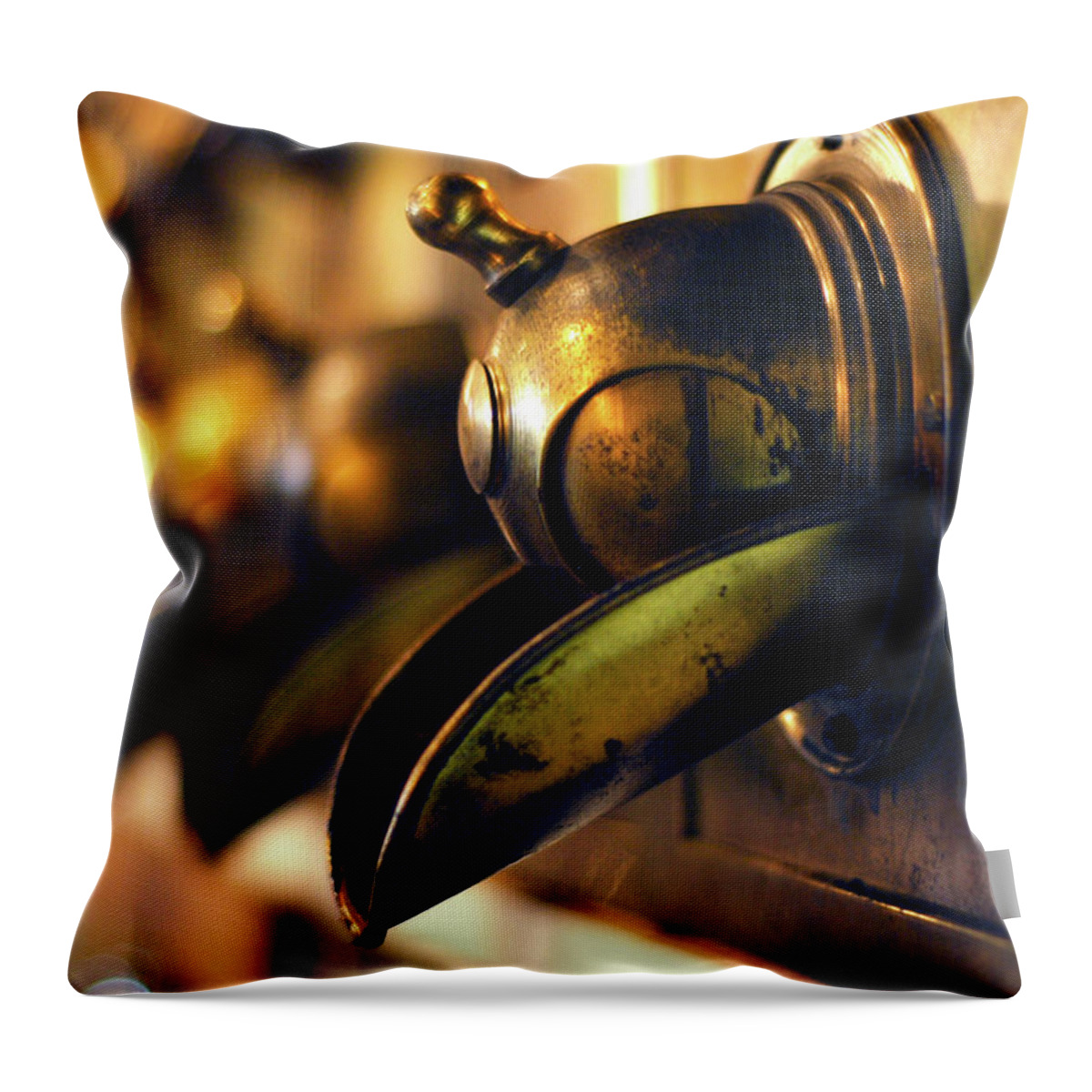 North Carolina Throw Pillow featuring the photograph Coffeemills by Dawn D. Hanna