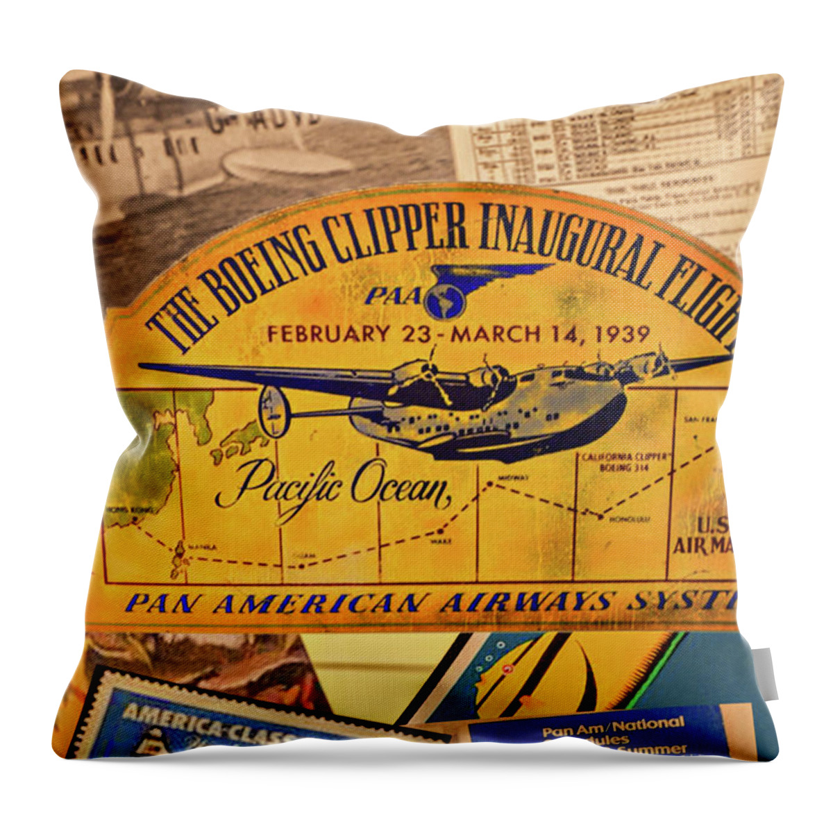 Travel Throw Pillow featuring the photograph Come Fly With Me by Dennis Dugan