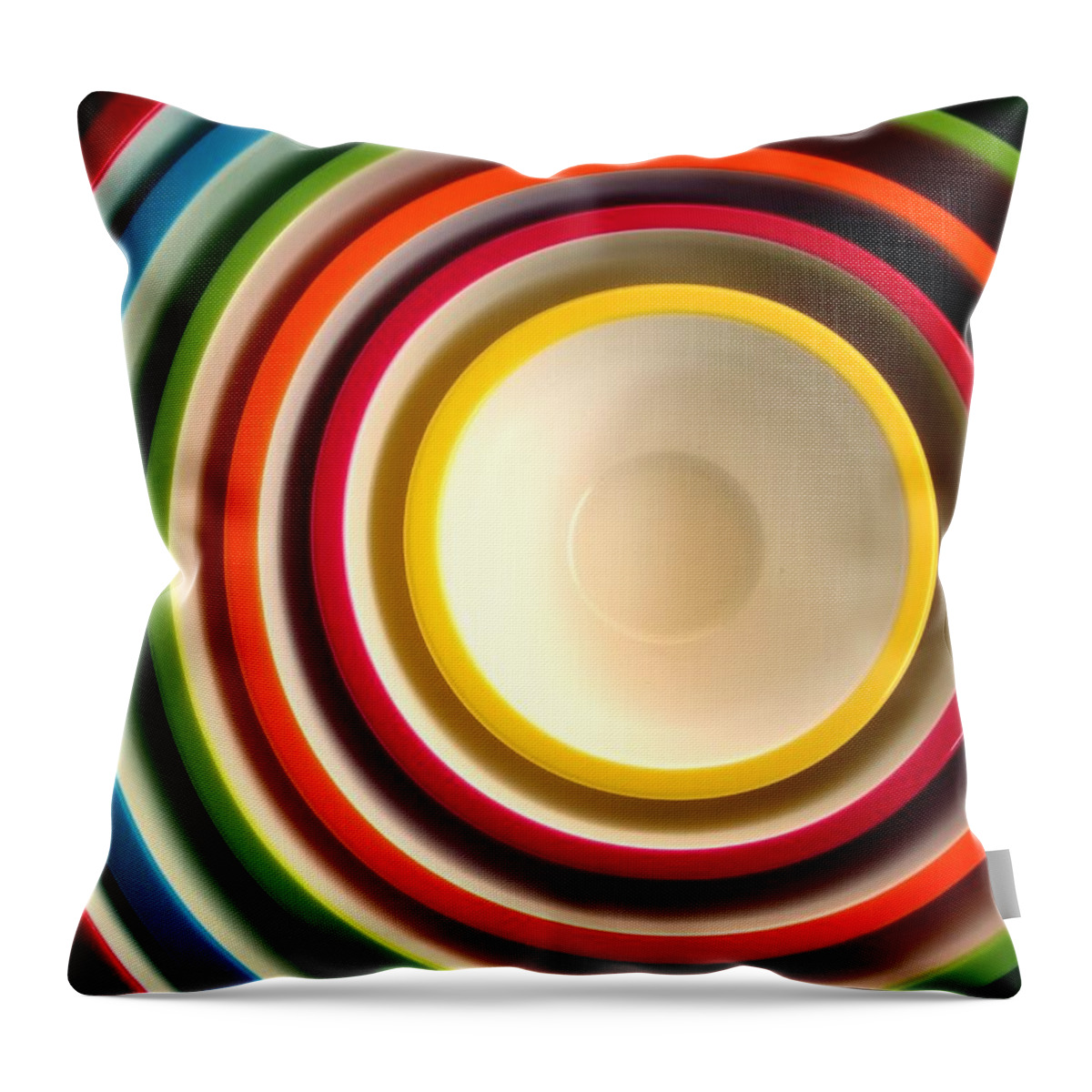 California Throw Pillow featuring the photograph Concentric Bowls by Www.jodymillerphoto.com