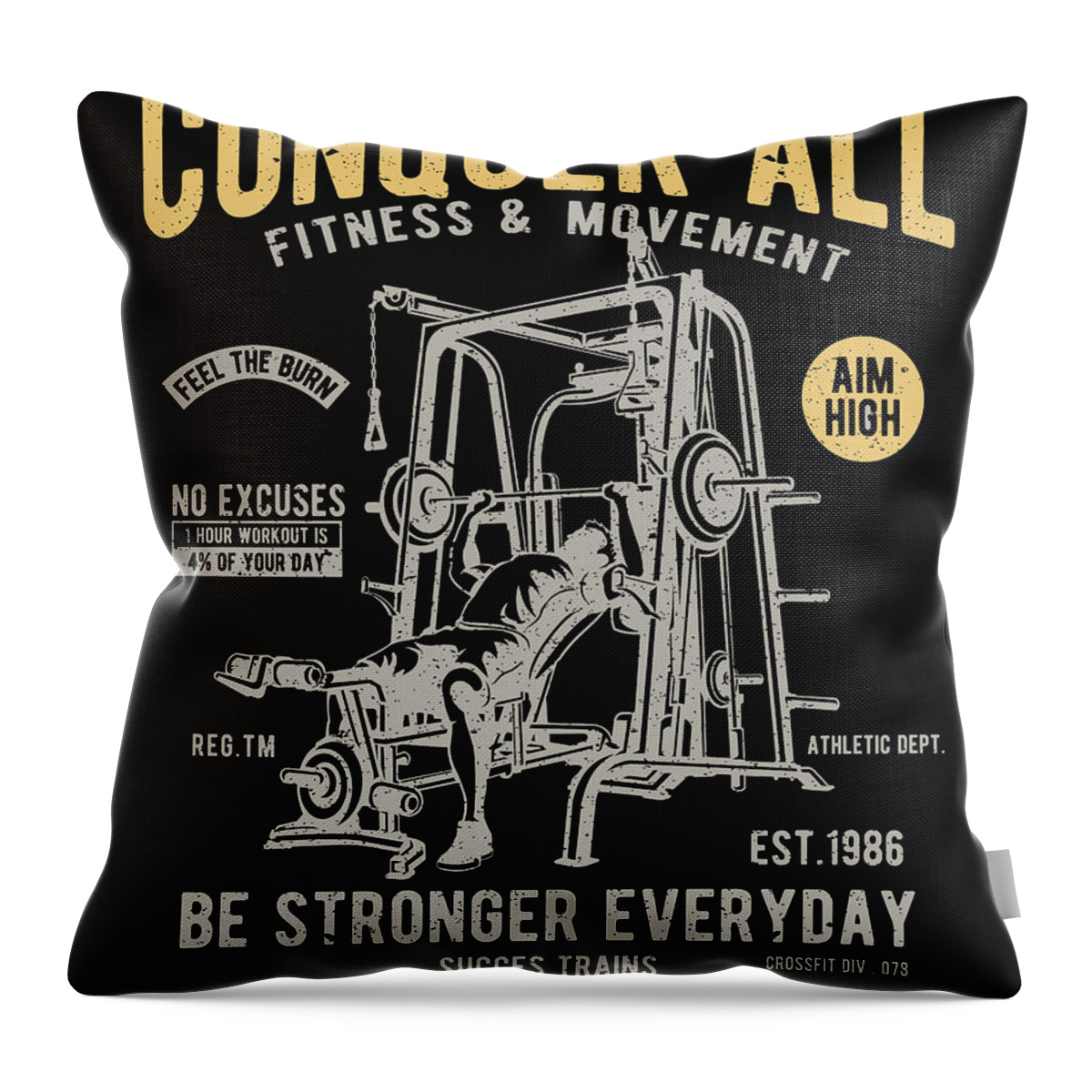 Conquer Throw Pillow featuring the digital art Conquer all by Long Shot