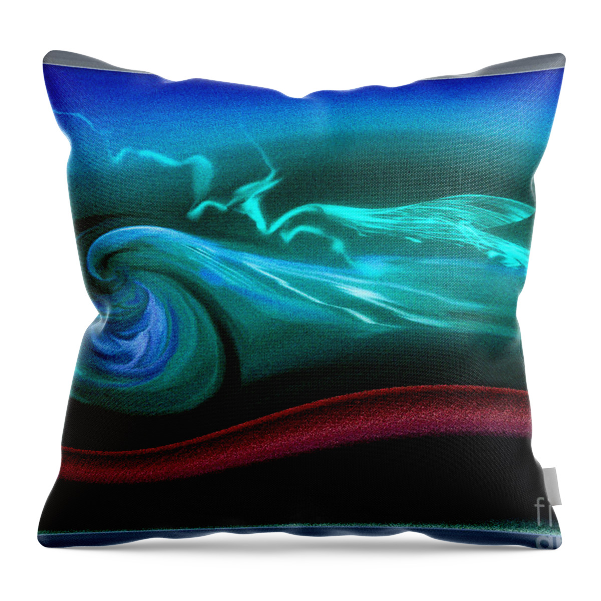 Consideration Throw Pillow featuring the digital art Consideration by Leo Symon