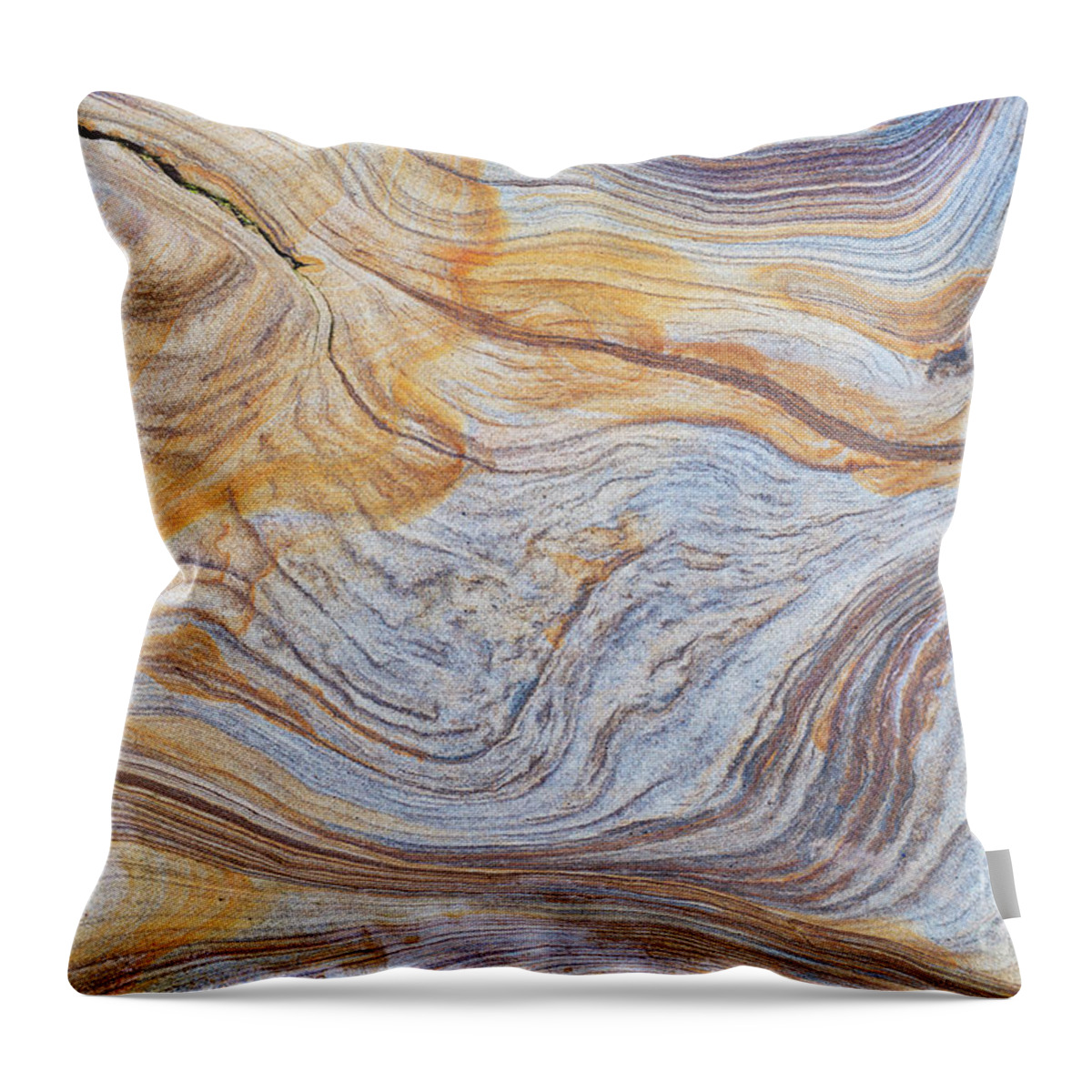 Sandstone Throw Pillow featuring the photograph Convergence by Tim Gainey