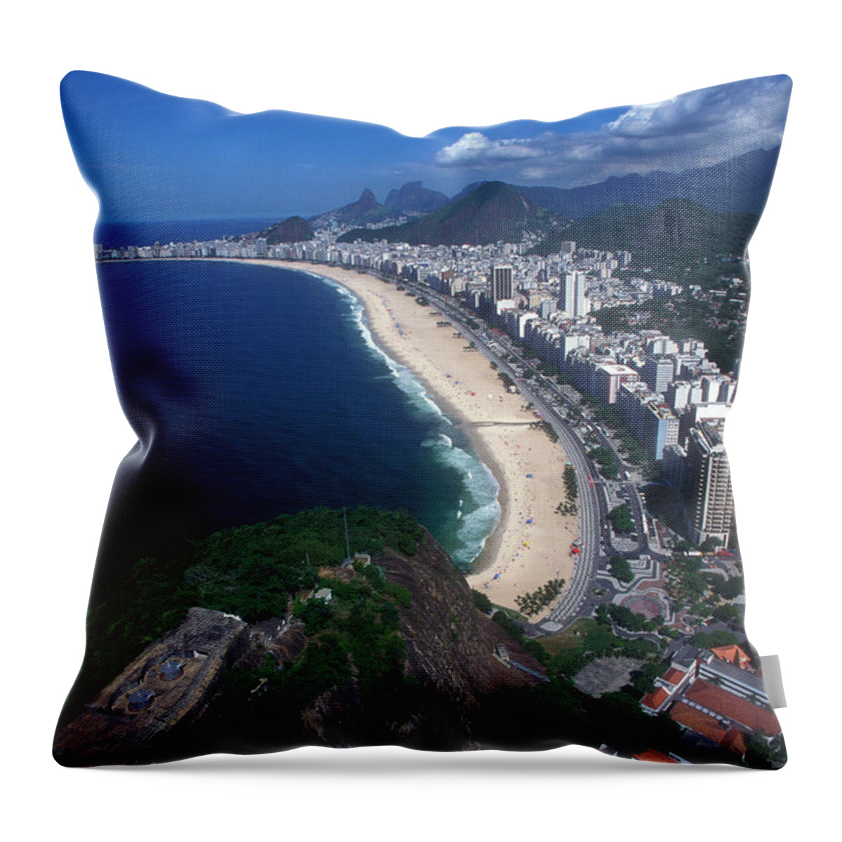 Built Structure Throw Pillow featuring the photograph Copacabana by Brasil2