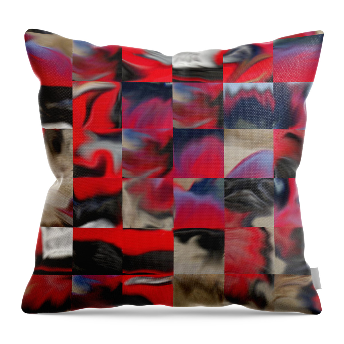 Richard Reeve Throw Pillow featuring the digital art Coupe Rouge by Richard Reeve