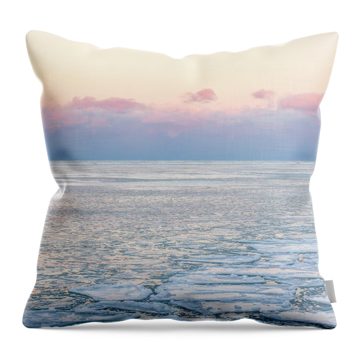 Chicago Throw Pillow featuring the photograph Cracks in the Surface by Framing Places