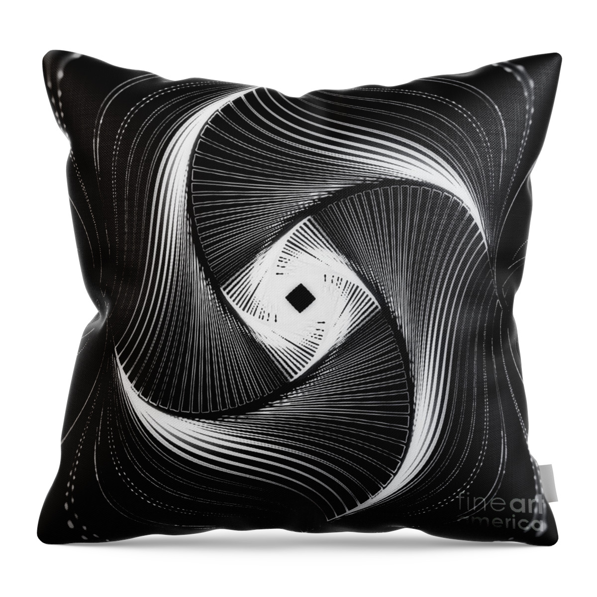 Spin Throw Pillow featuring the digital art Crazy Spin Verrueckte Drehung A by Eva-Maria Di Bella