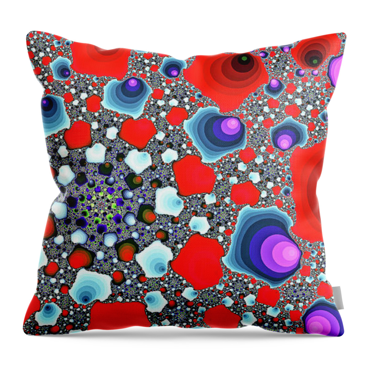 Abstract Throw Pillow featuring the digital art Creative Spiral Abstract Art by Don Northup