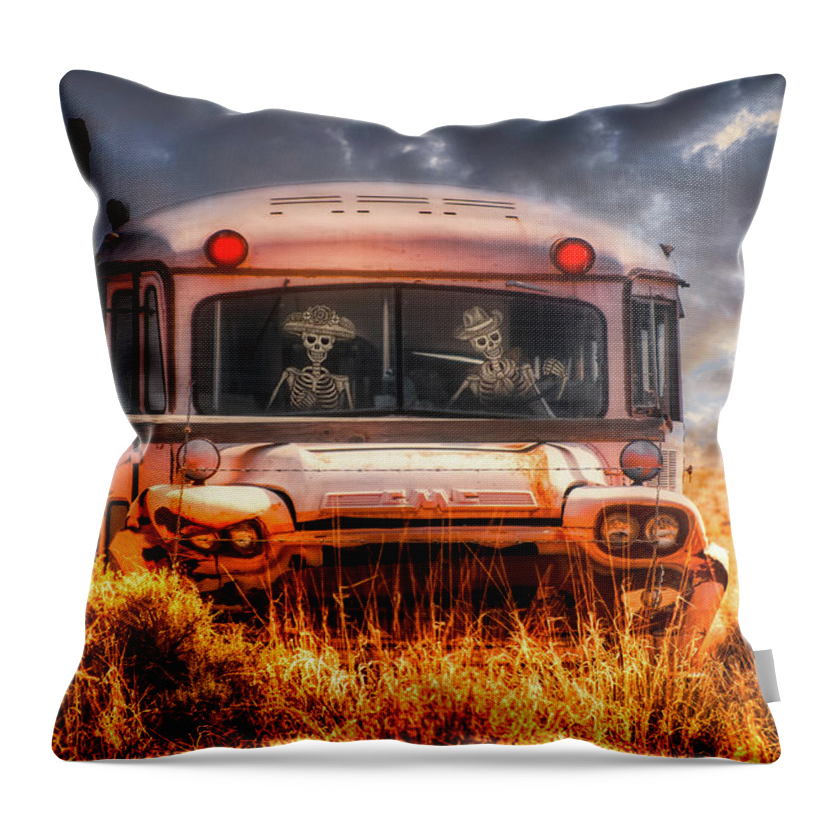 Cross The Border Throw Pillow featuring the photograph Cross the border for the holiday by Micah Offman