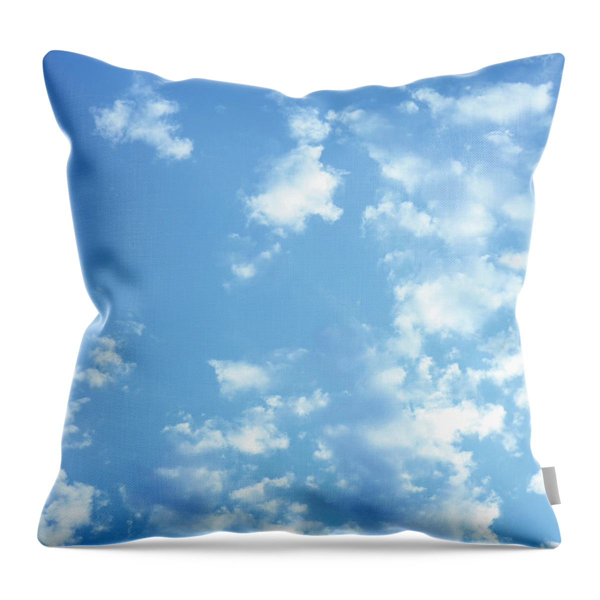 Outdoors Throw Pillow featuring the photograph Cumulus Clouds In Sky by Steven Errico