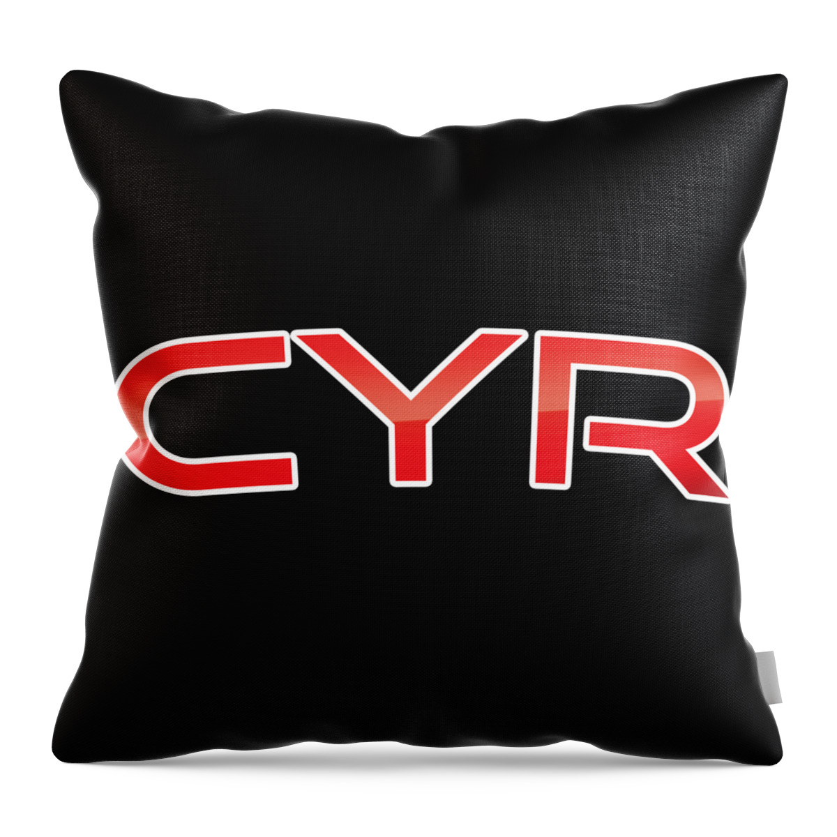 Cyr Throw Pillow featuring the digital art Cyr by TintoDesigns