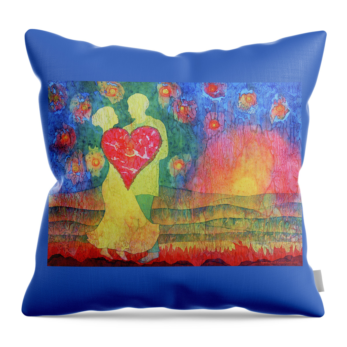 Dance Throw Pillow featuring the painting Danced Until Dawn by Lynda Hoffman-Snodgrass