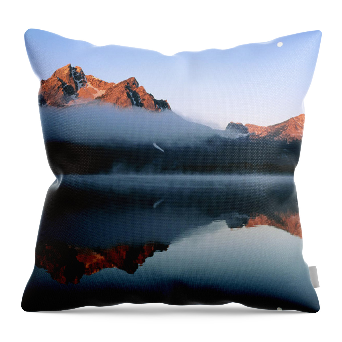 Dawn Throw Pillow featuring the photograph Dawn At Stanley Lake, Sawtooth by Holger Leue