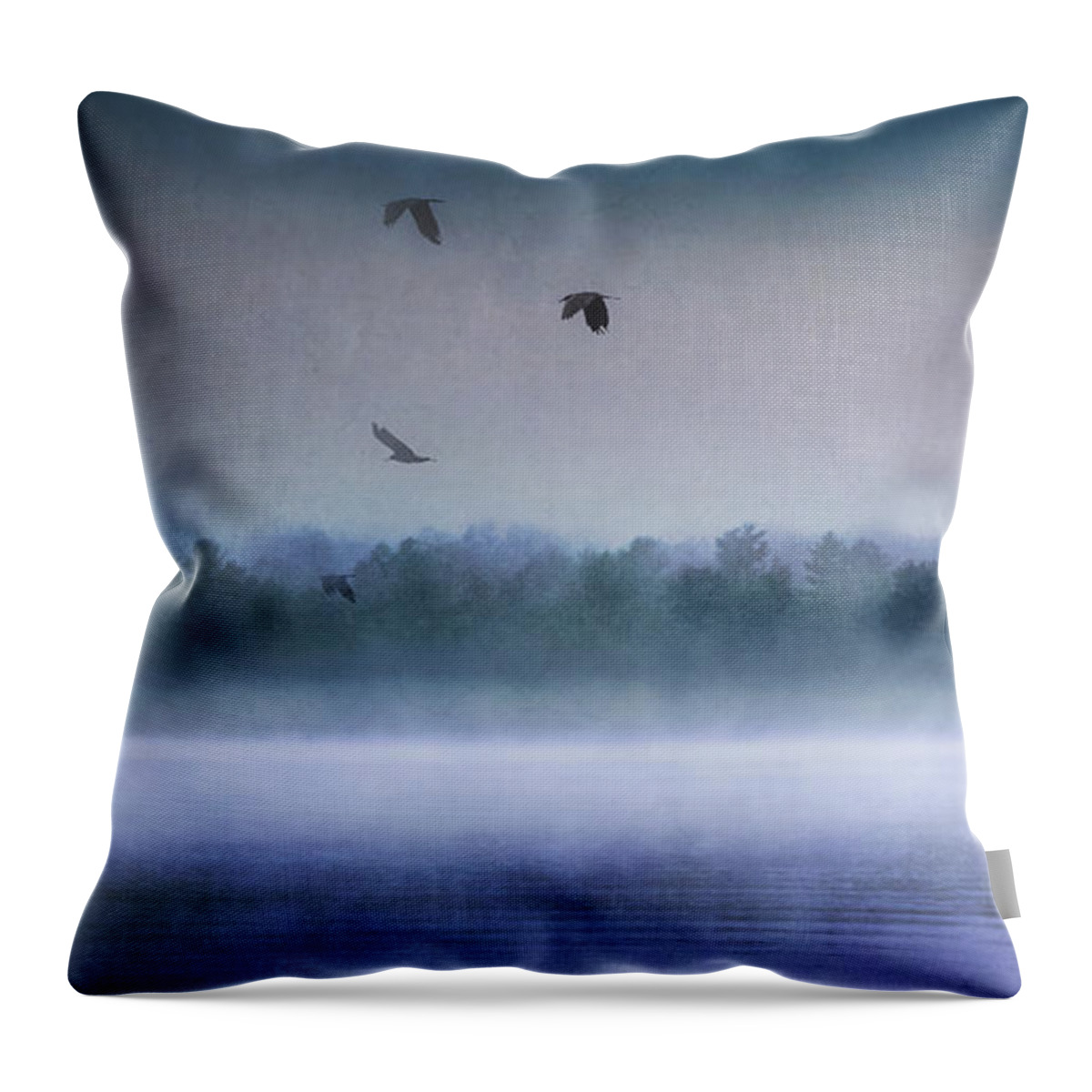 Fog Throw Pillow featuring the photograph Dawn Of The Fog by Reynaldo Williams