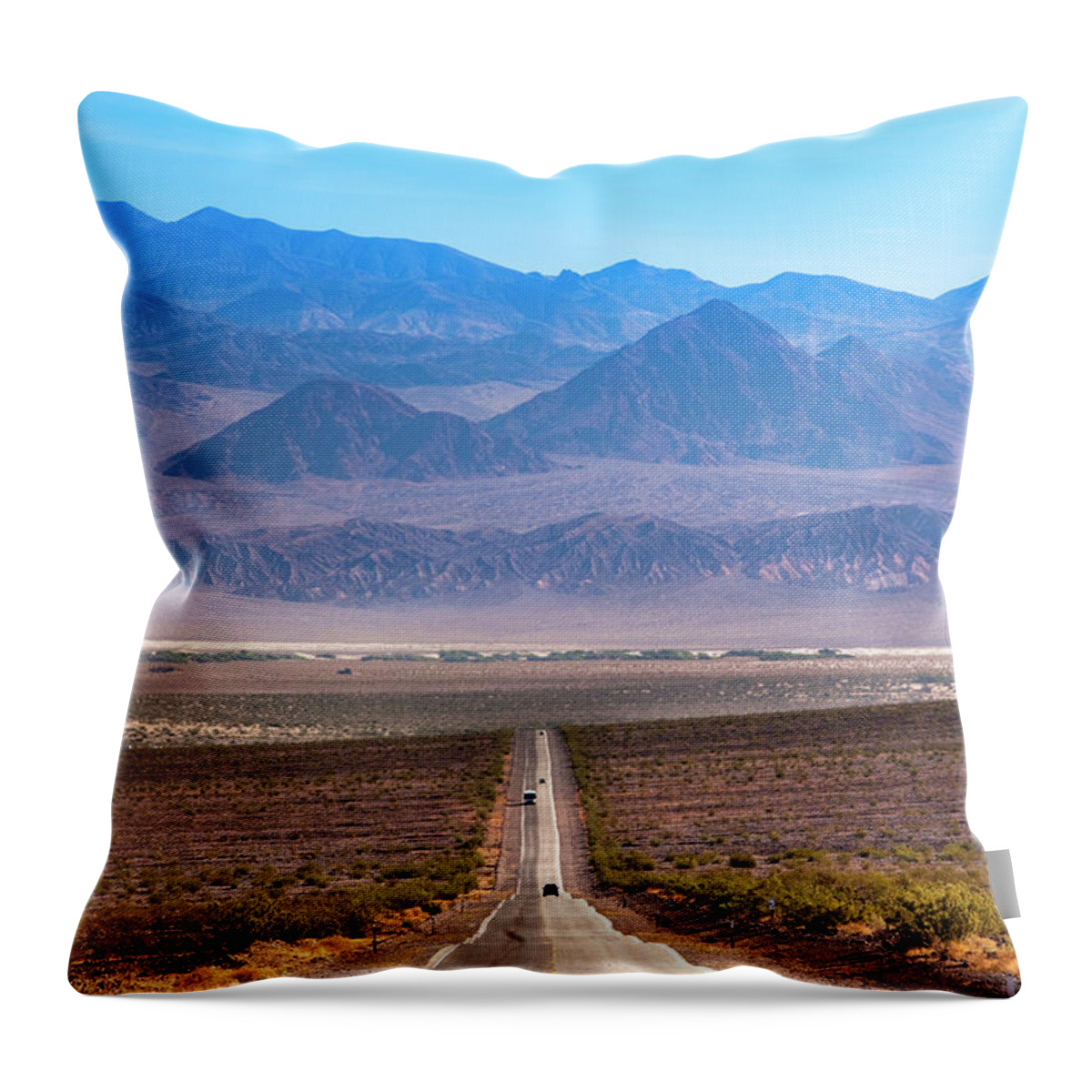 Scenics Throw Pillow featuring the photograph Death Valley National Park by Walter Bibikow