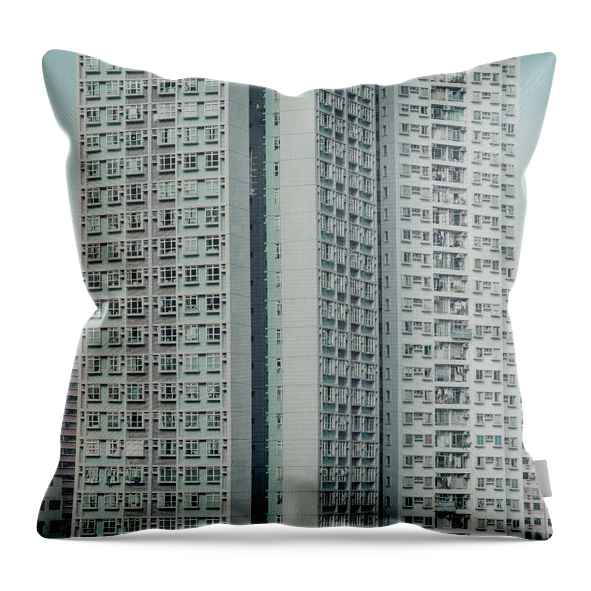 Apartment Throw Pillow featuring the photograph Dense Highrise Living Apartment by D3sign