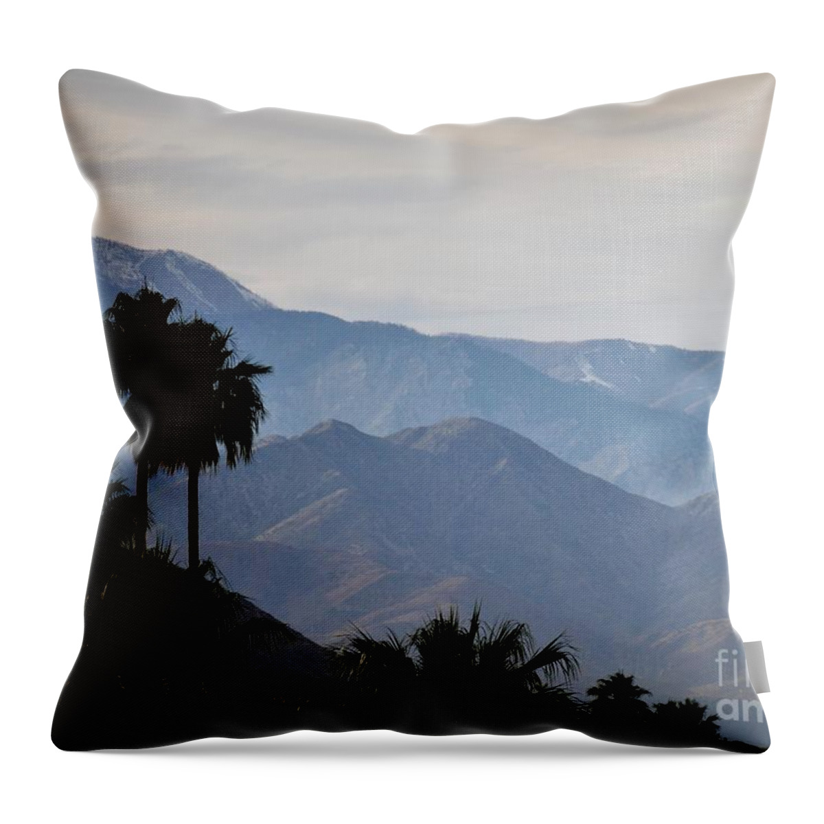 Landscape Throw Pillow featuring the photograph Desert Series - San Gorgonio Pass by Lee Antle