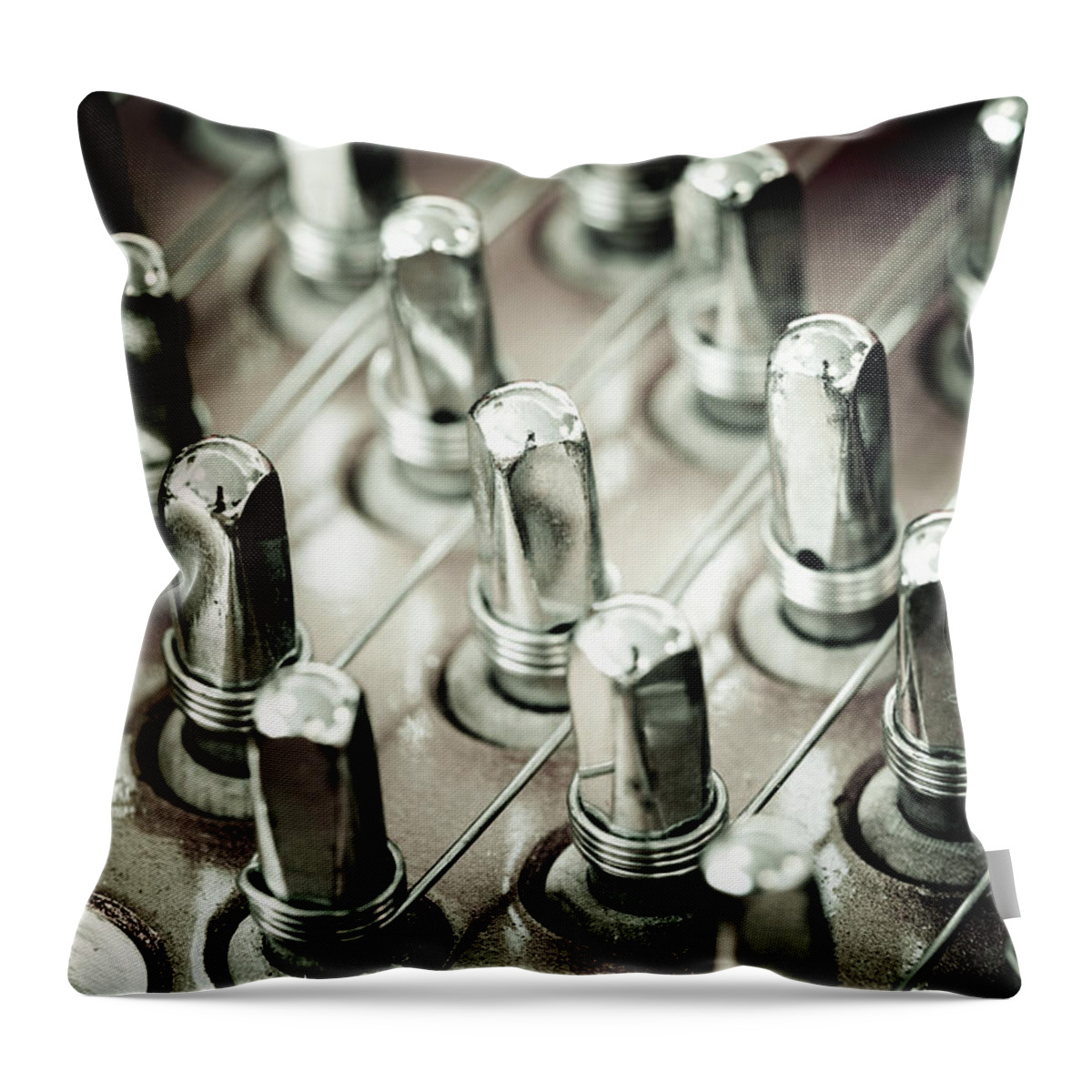 Piano Throw Pillow featuring the photograph Detail Of A Grand Piano by Abile