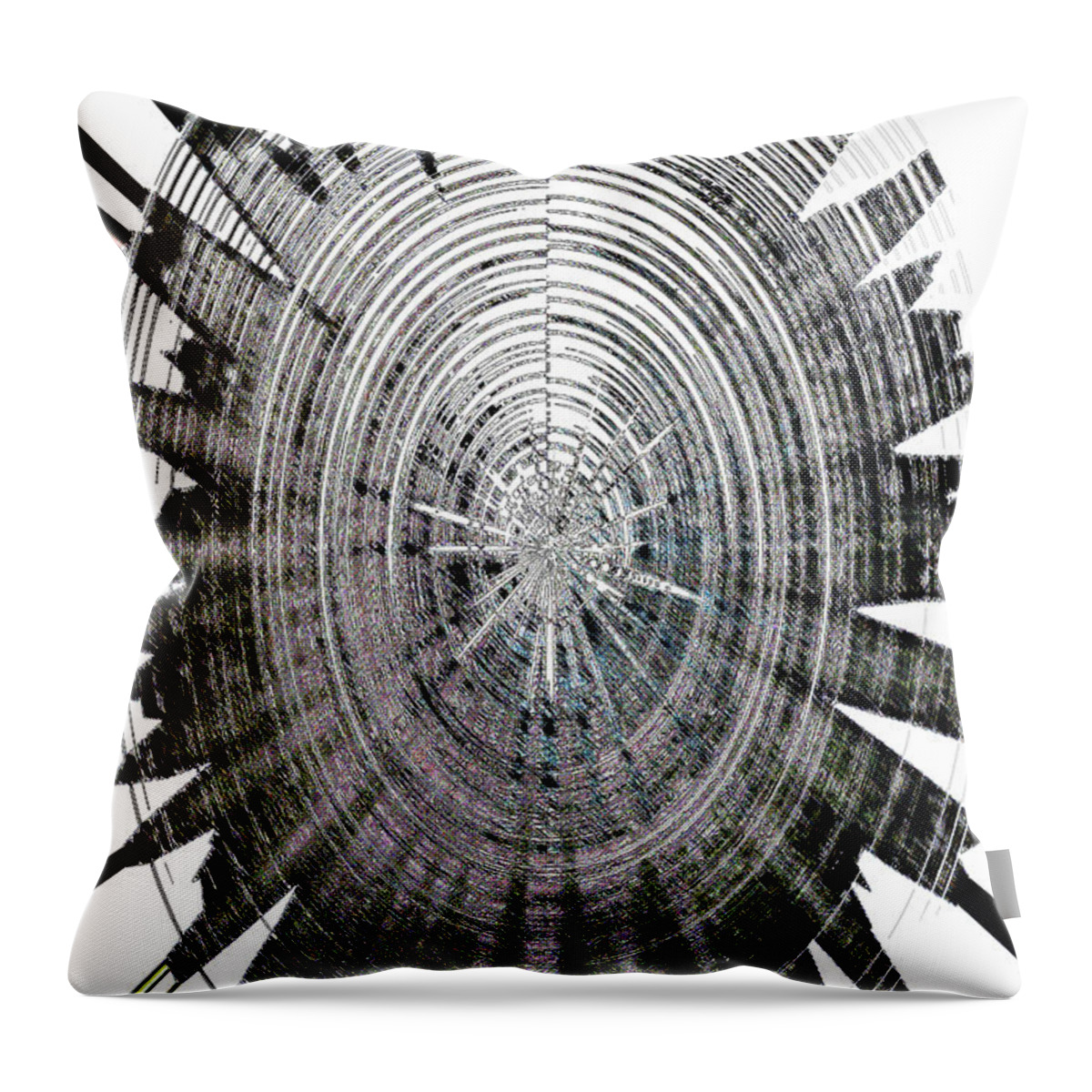 Digital Splat Throw Pillow featuring the digital art Digital Splat by Tom Janca