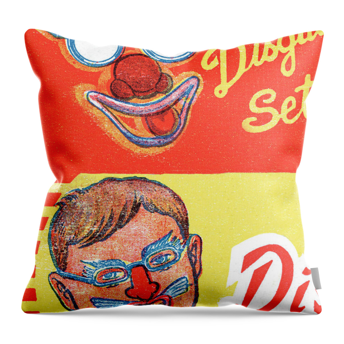 Accessories Throw Pillow featuring the drawing Disguise set by CSA Images