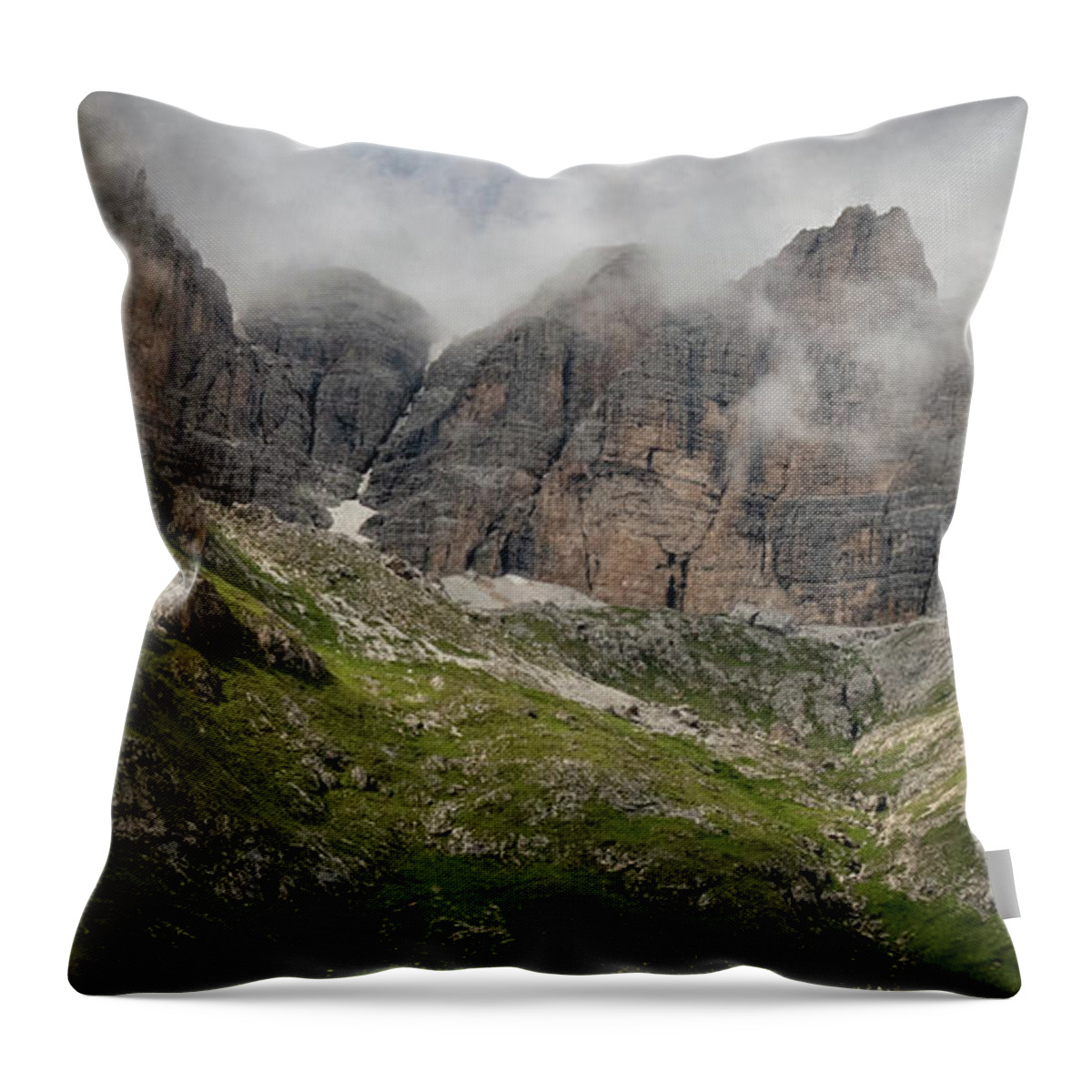2018 Throw Pillow featuring the photograph Dolomites 7120239 by Deidre Elzer-Lento