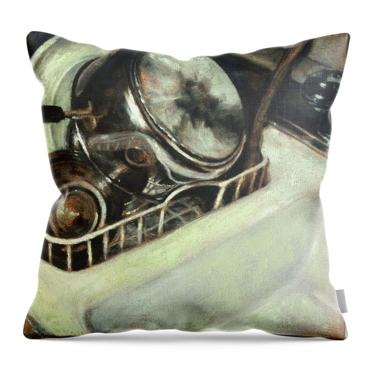 Sink Throw Pillow featuring the painting Domestication #2 by Janet Zoya