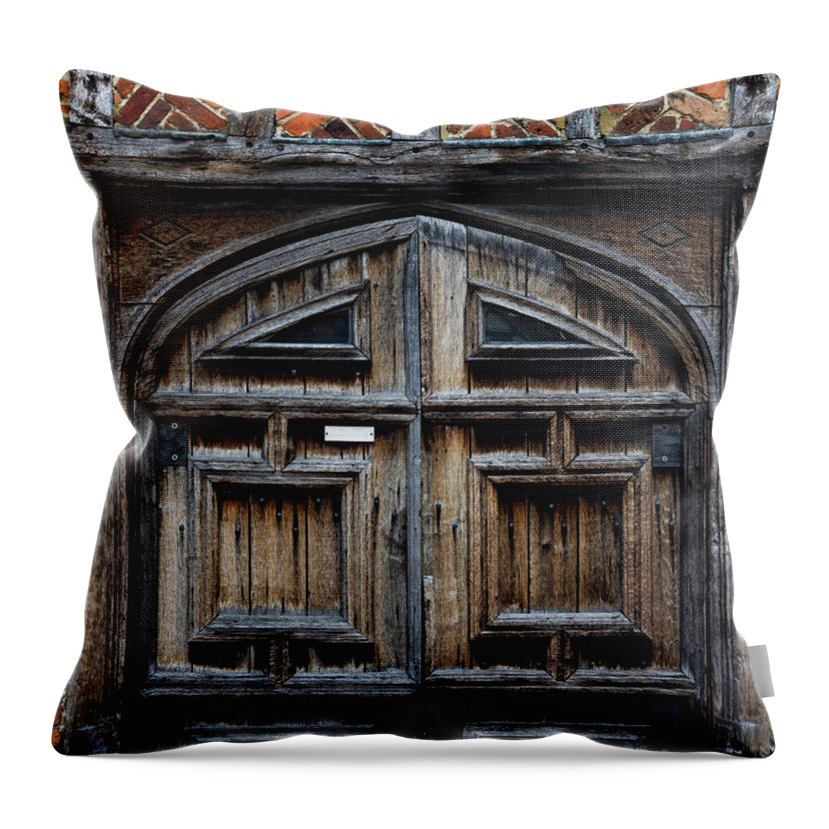 King Throw Pillow featuring the photograph Door to the Past by Chris Buff