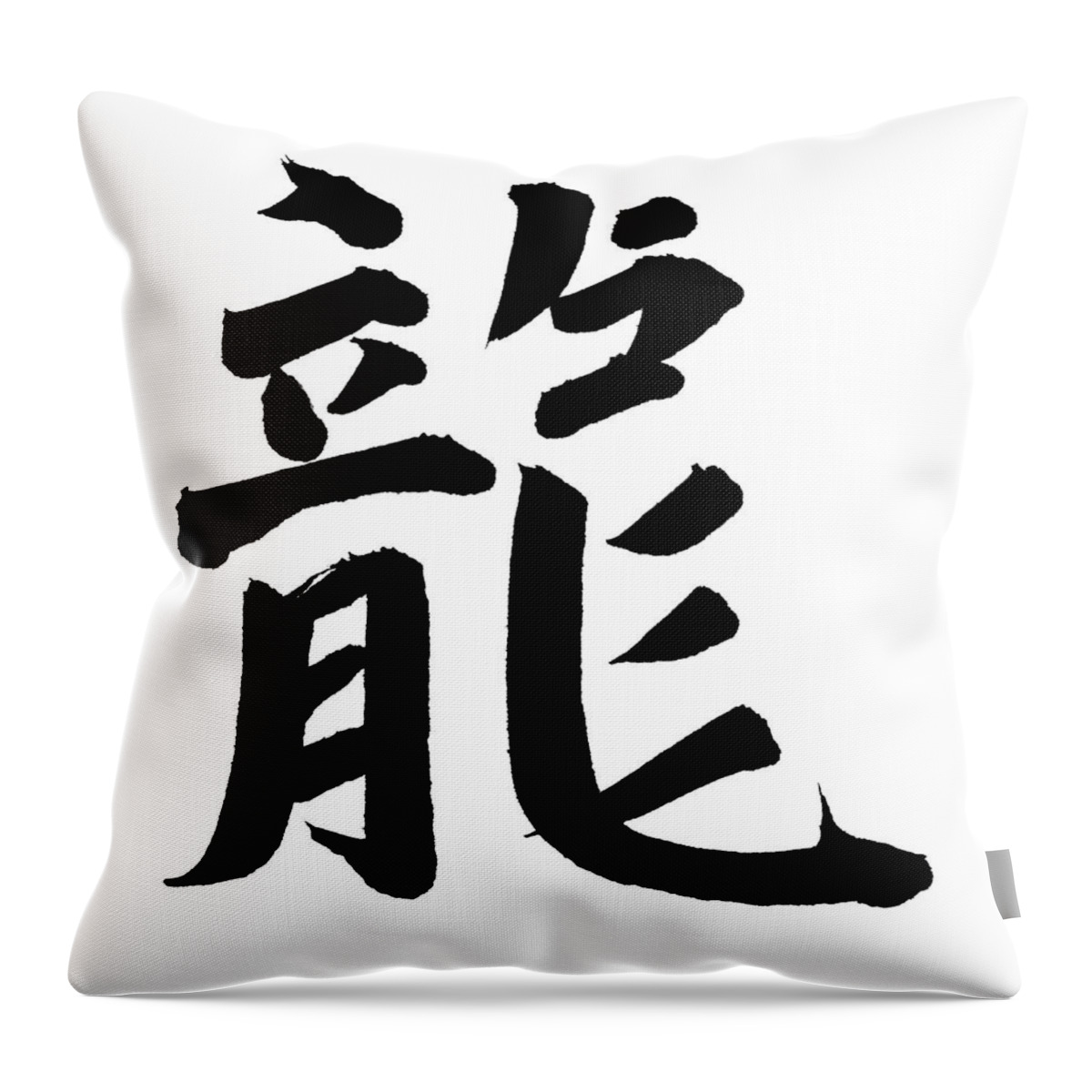 Chinese Culture Throw Pillow featuring the photograph Dragon In Chinese, Astrology Sign by Blackred