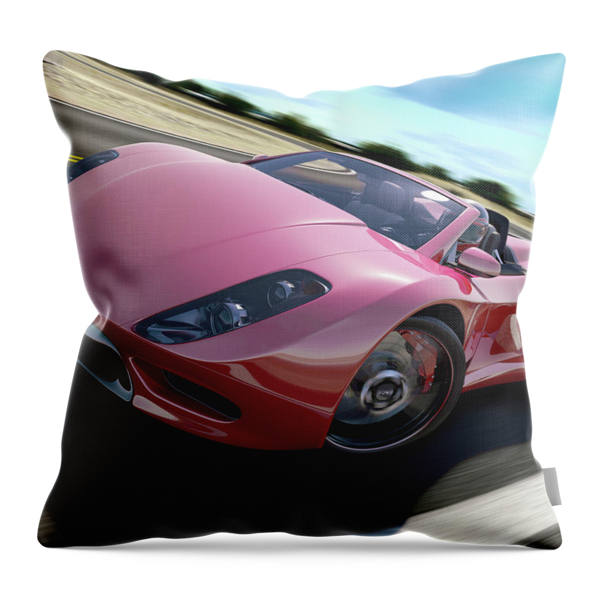 Curve Throw Pillow featuring the photograph Driving by Mevans