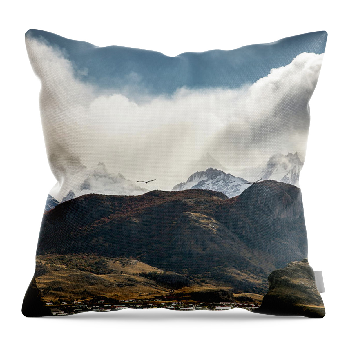 Patagonia Throw Pillow featuring the photograph Duiqin by Ryan Weddle
