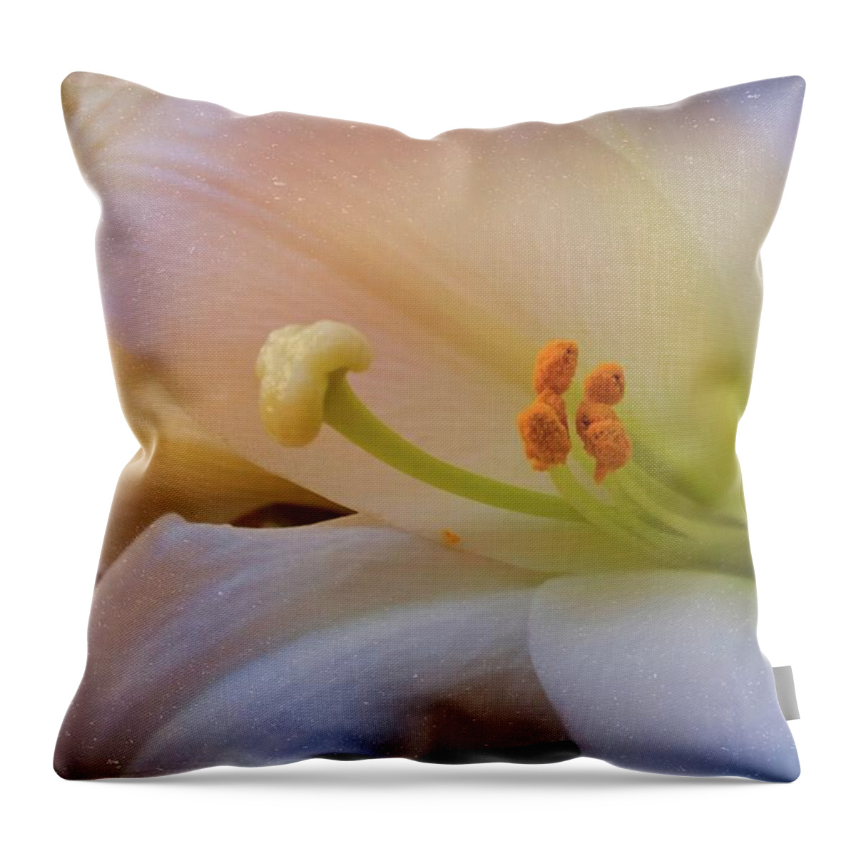 Easter Lilly Throw Pillow featuring the photograph Easter Lily by Bonnie Willis