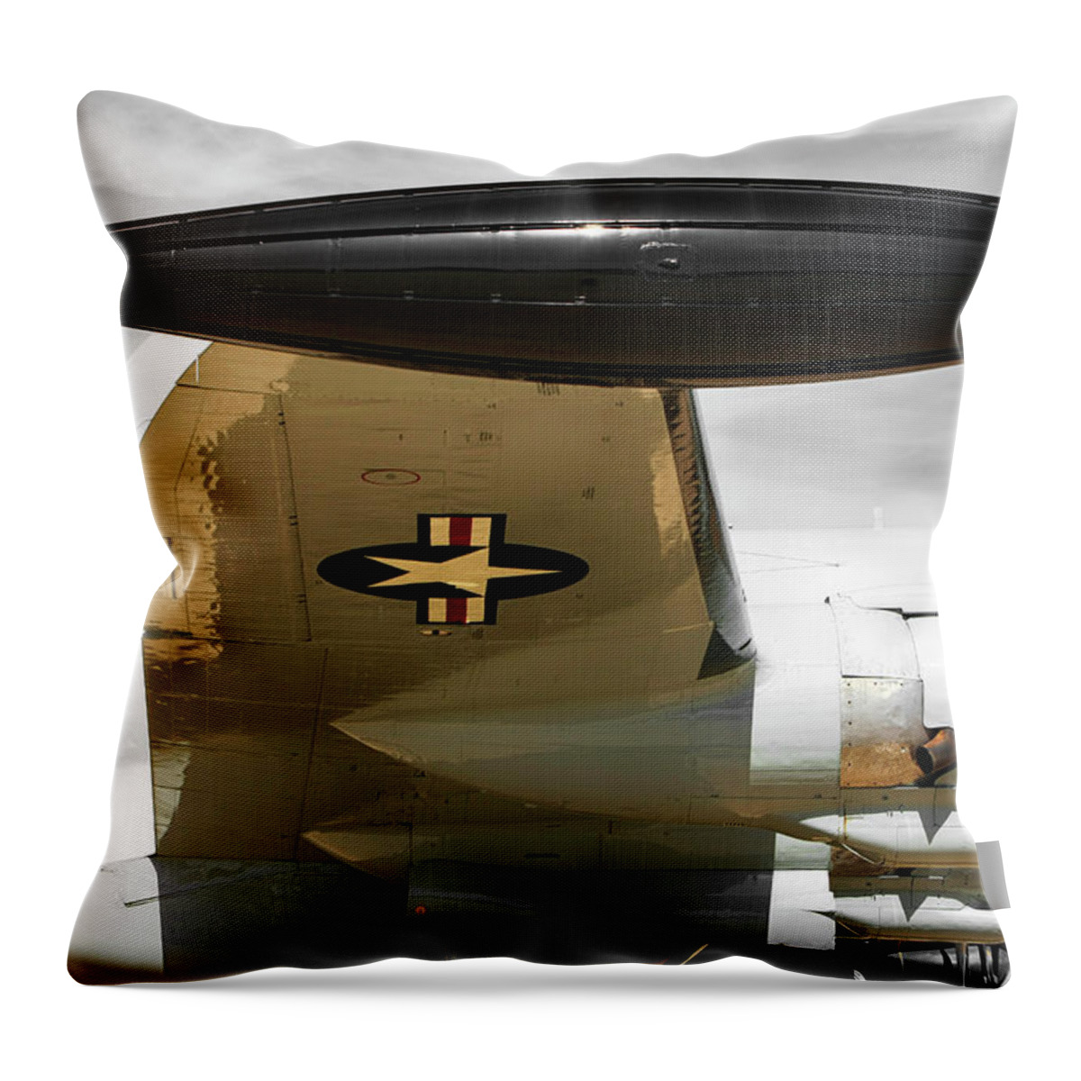 Lockheed Throw Pillow featuring the photograph EC-121 Warning Star by Chris Smith
