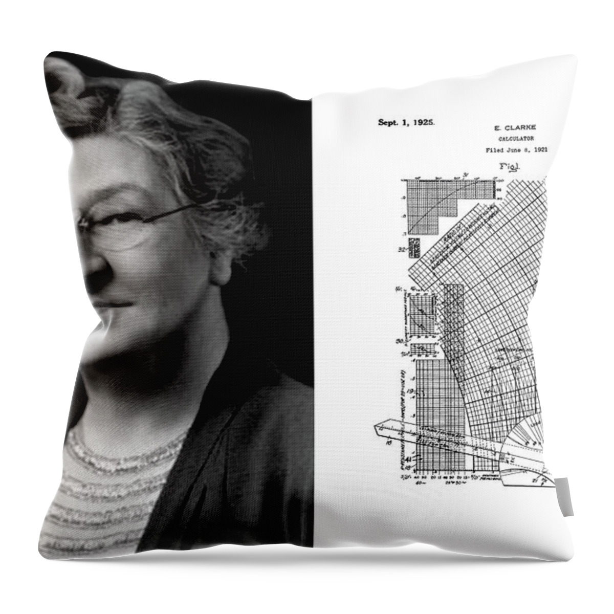 20th Century Throw Pillow featuring the photograph Edith Clarke, American Electrical by Science Source