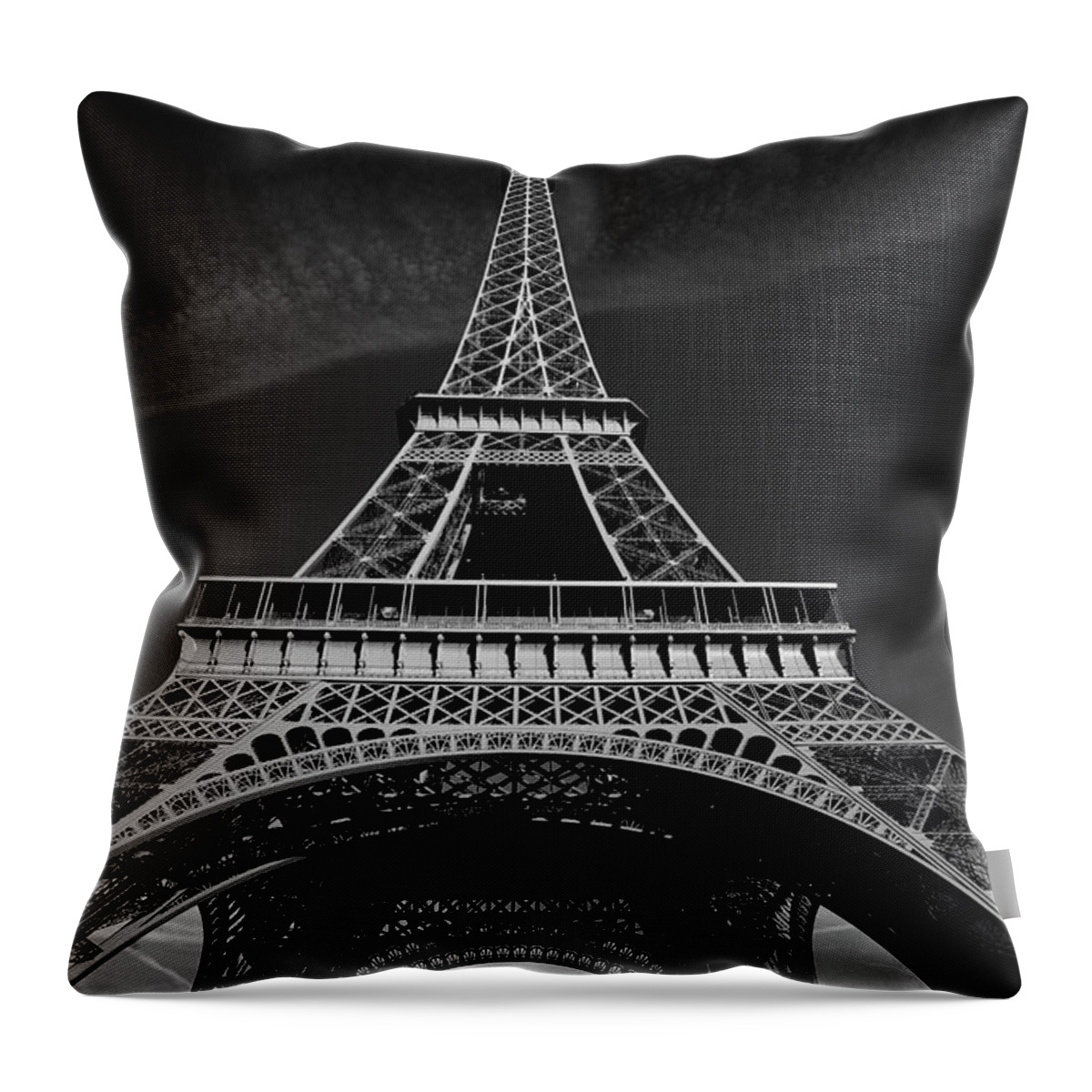 Eiffel Tower Throw Pillow featuring the photograph Eiffel Tower by Busà Photography