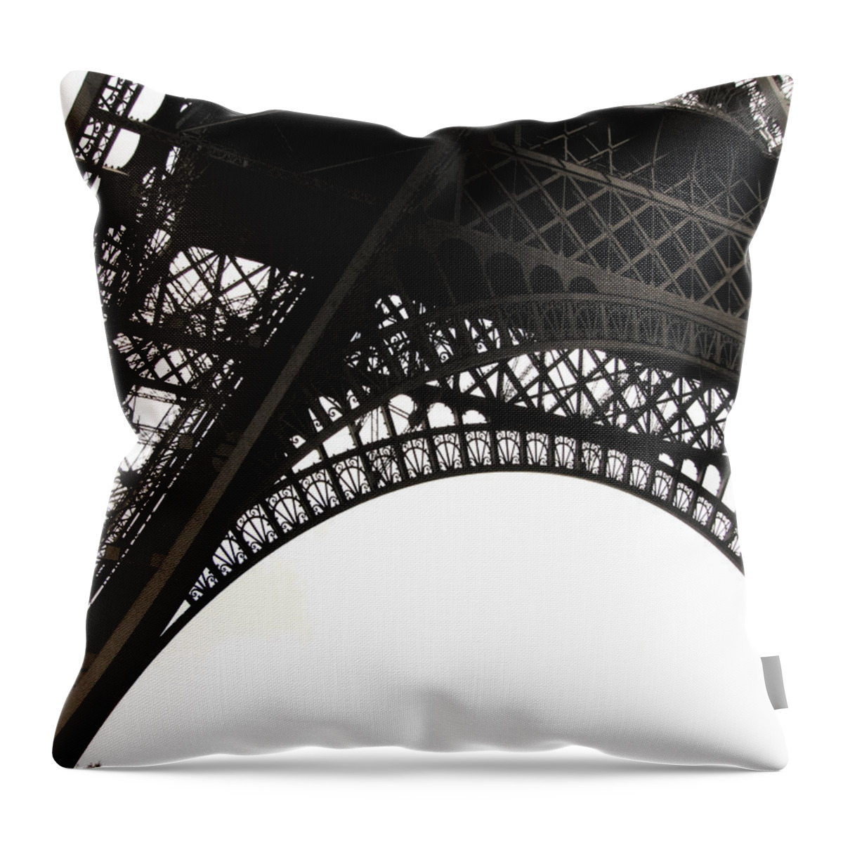 Eiffel Tower Throw Pillow featuring the photograph Eiffel Tower by Fion Ngan @ Fill In My Blanks