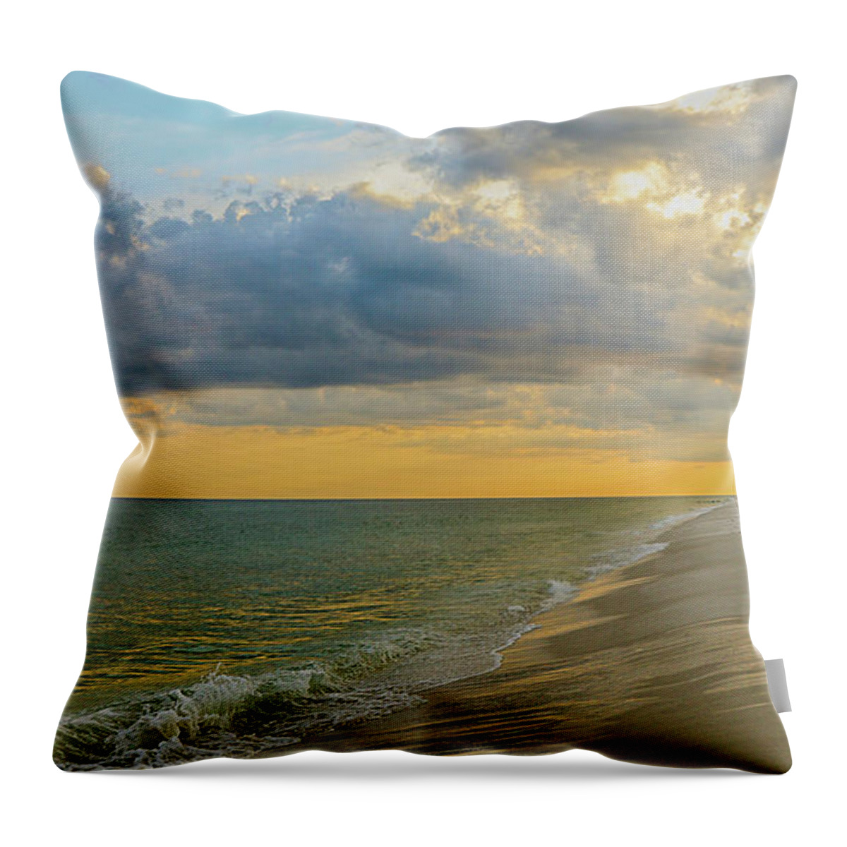 Emerald Throw Pillow featuring the photograph Emerald Coast by Kevin Senter