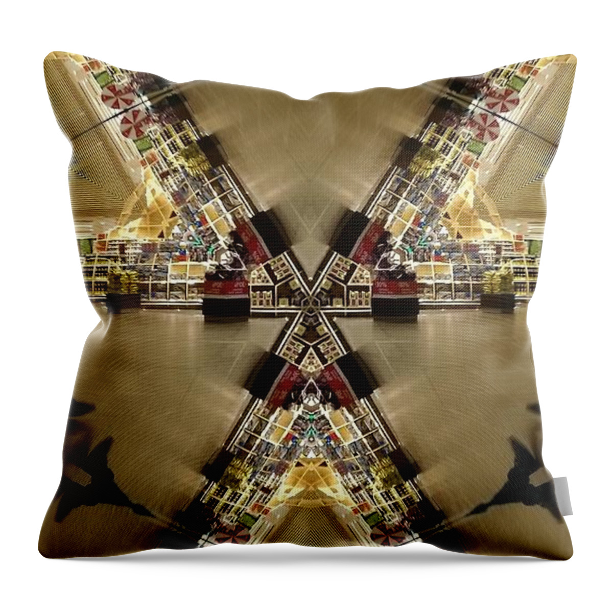 Airplane Throw Pillow featuring the photograph Empty Airport by Alexandra Vusir