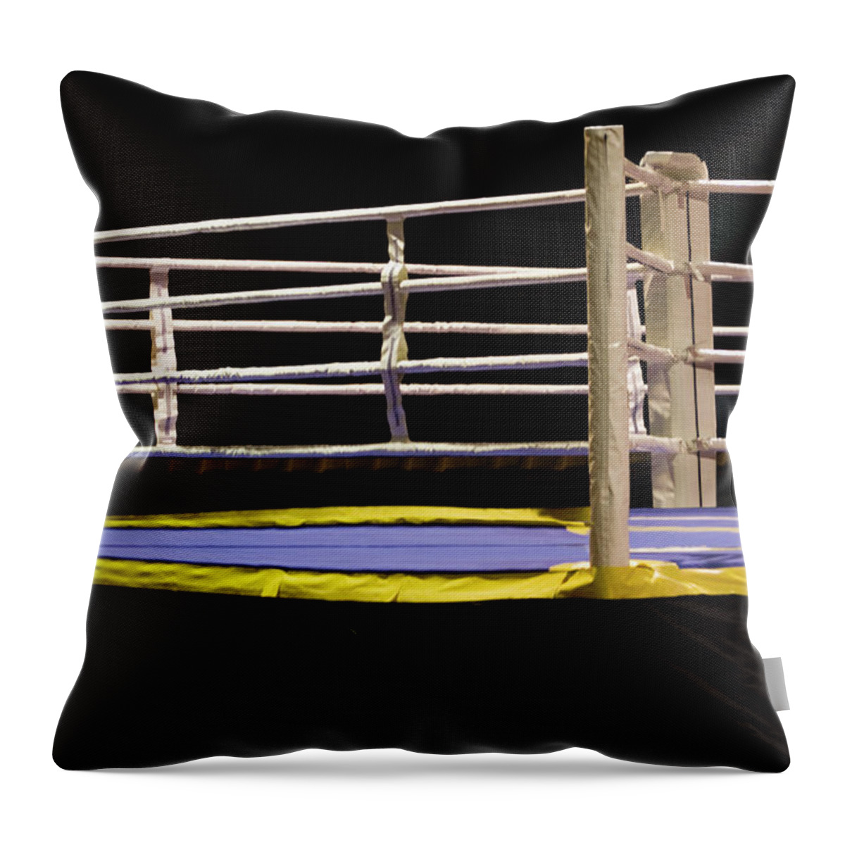 Pole Throw Pillow featuring the photograph Empty Boxing Ring, Palace Of Sports by Win-initiative/neleman